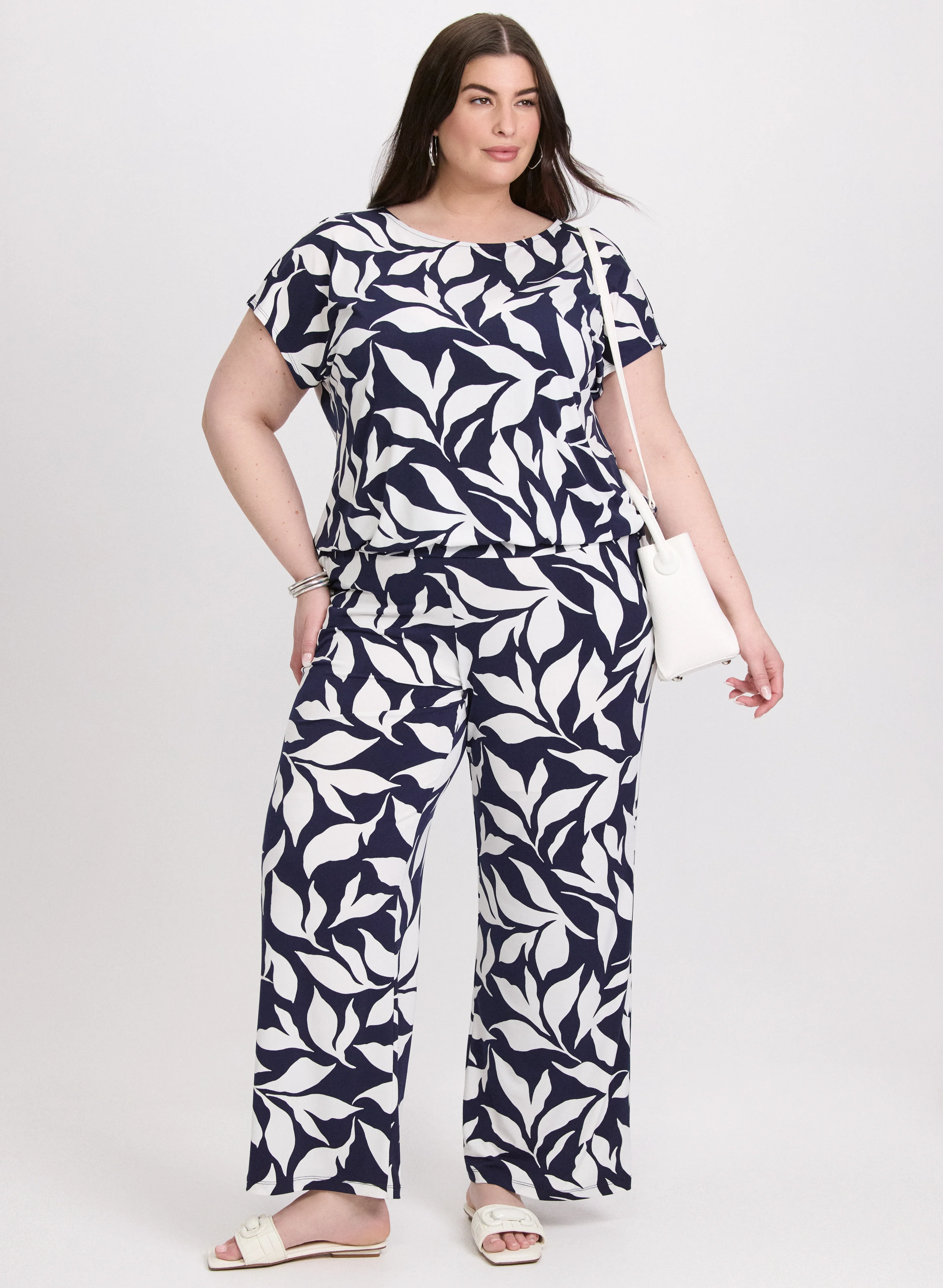 Leaf Print Top - Image 3