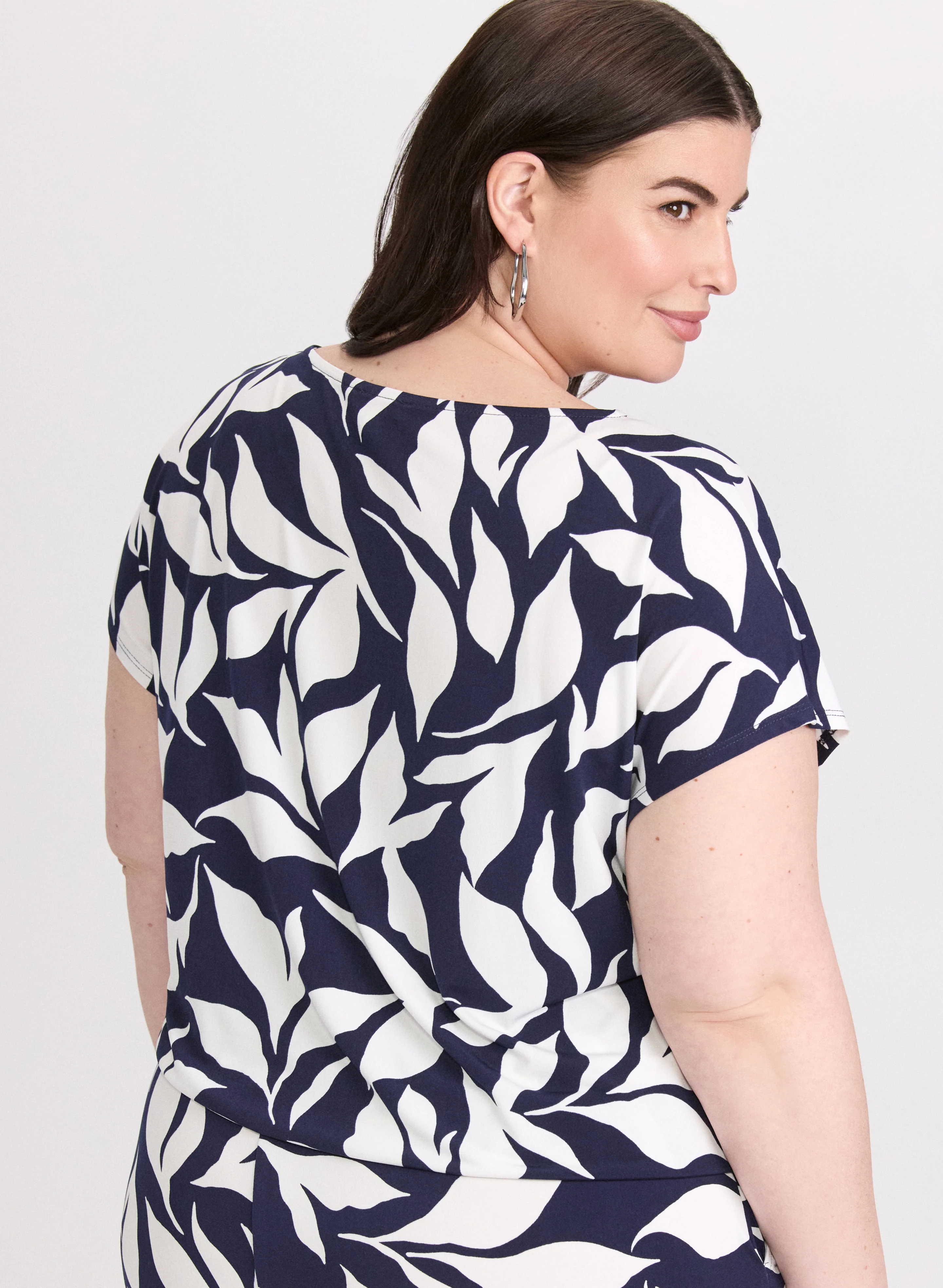 Leaf Print Top - Image 4