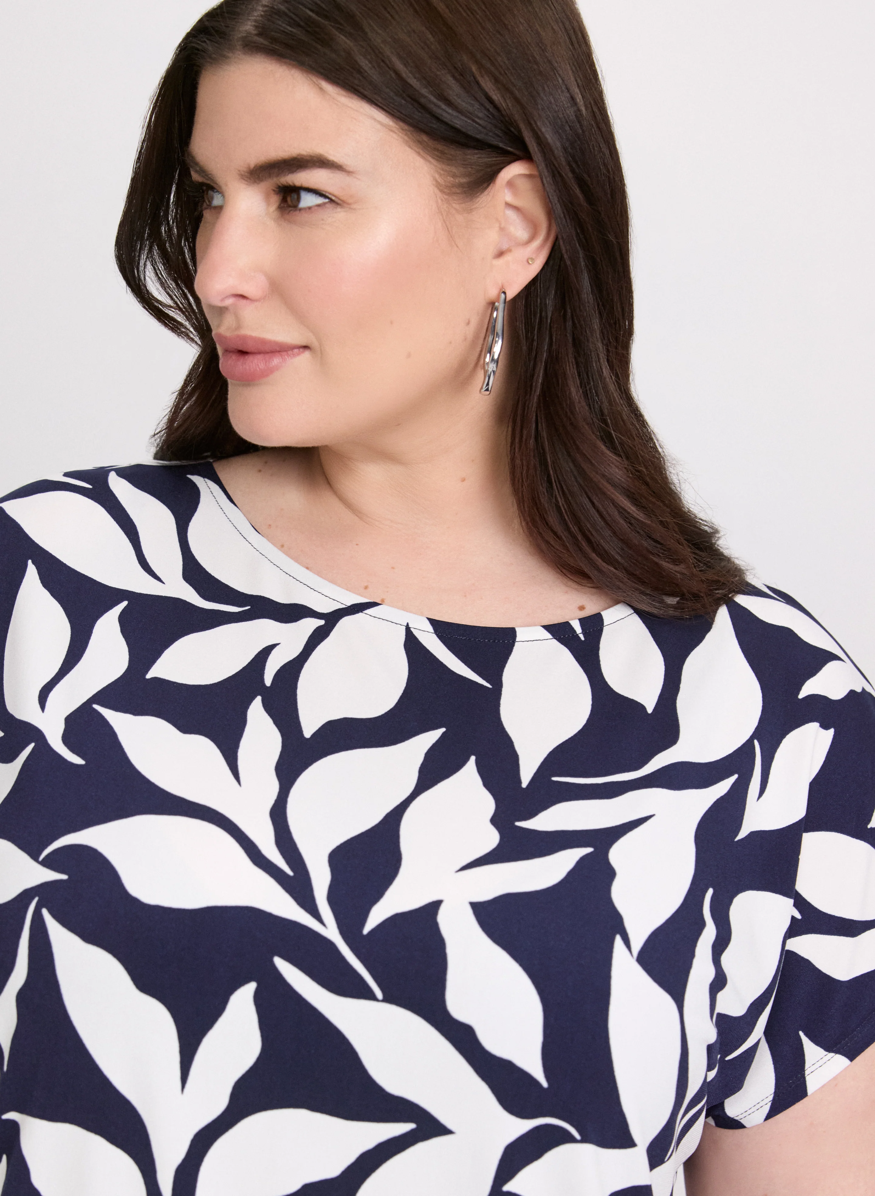 Leaf Print Top - Image 5
