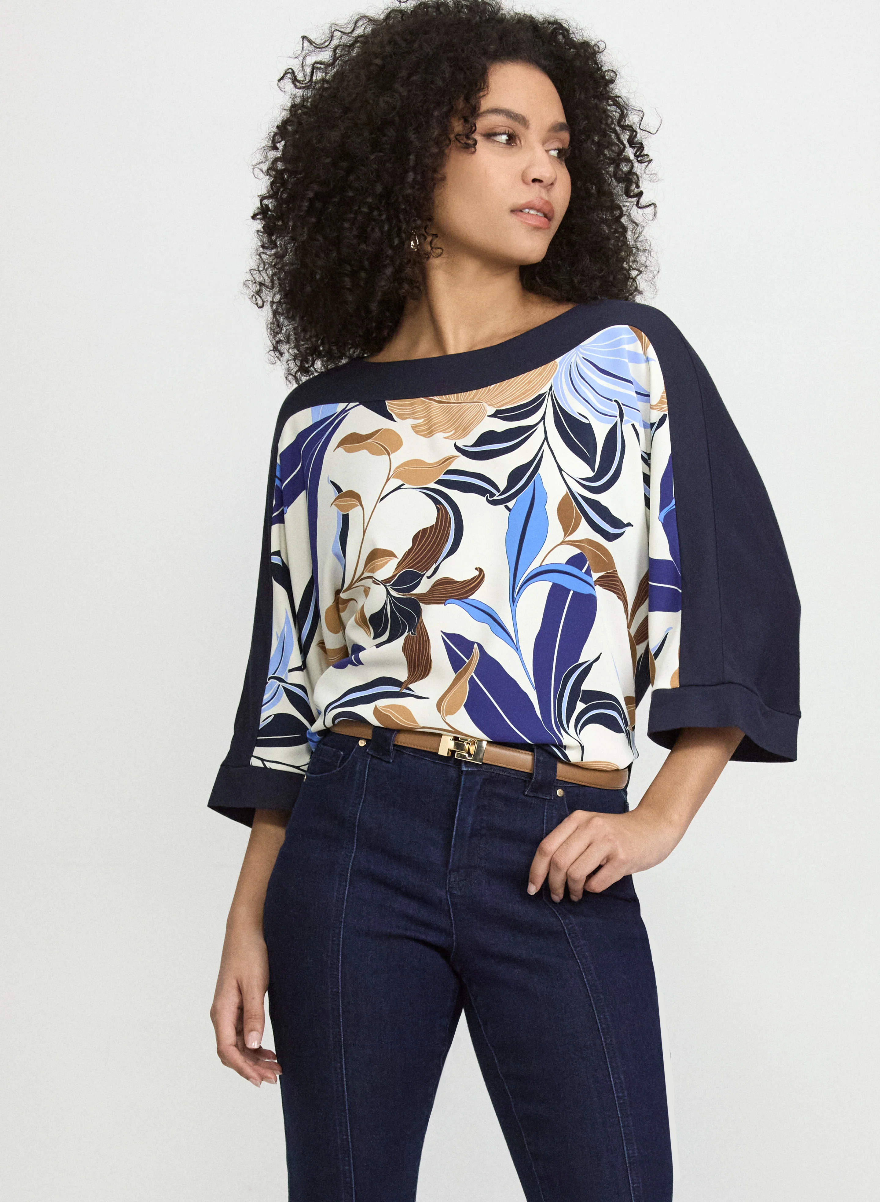 Leaf Print Top