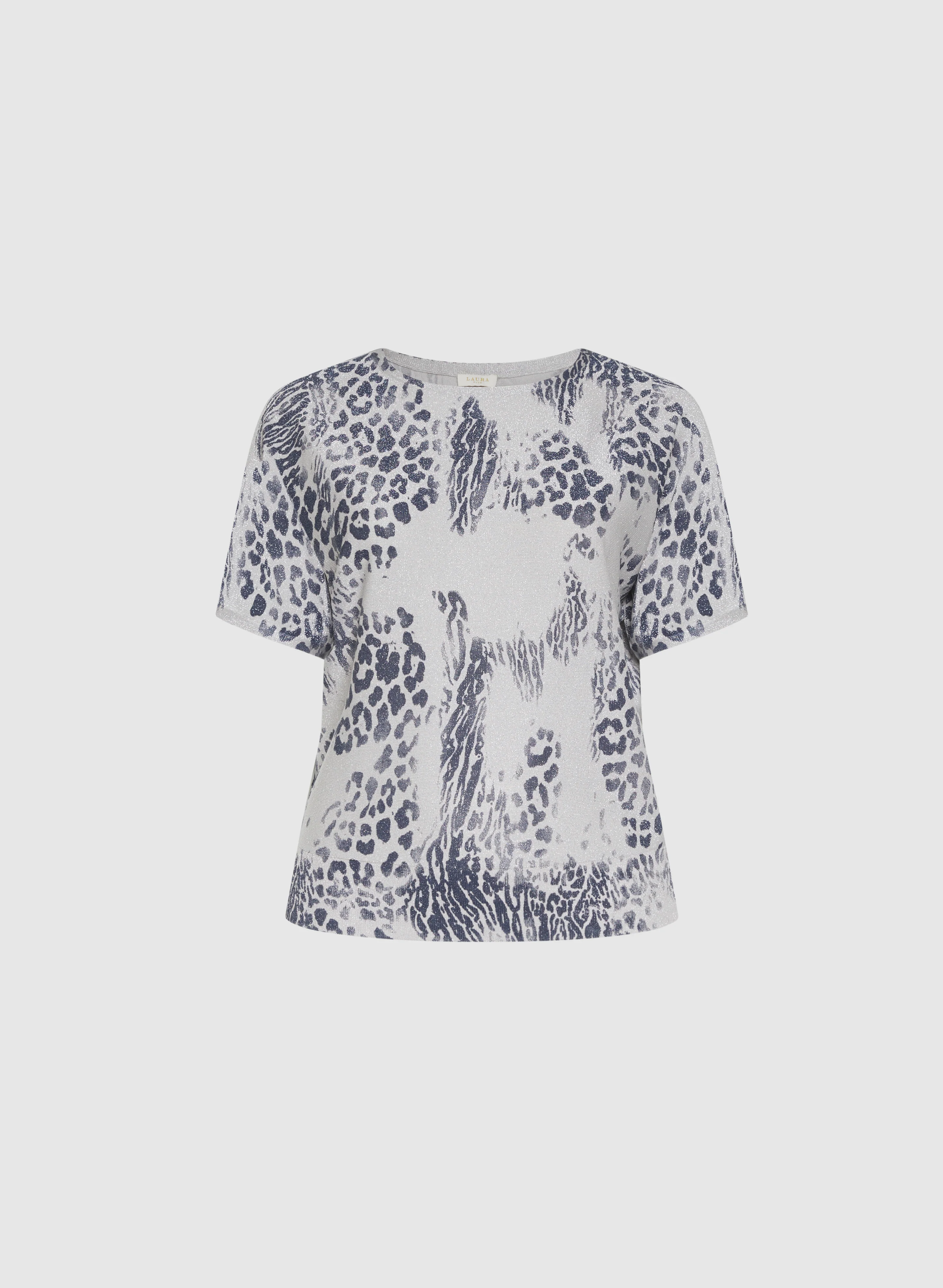 Leopard Glitter Knit Top - Image 6