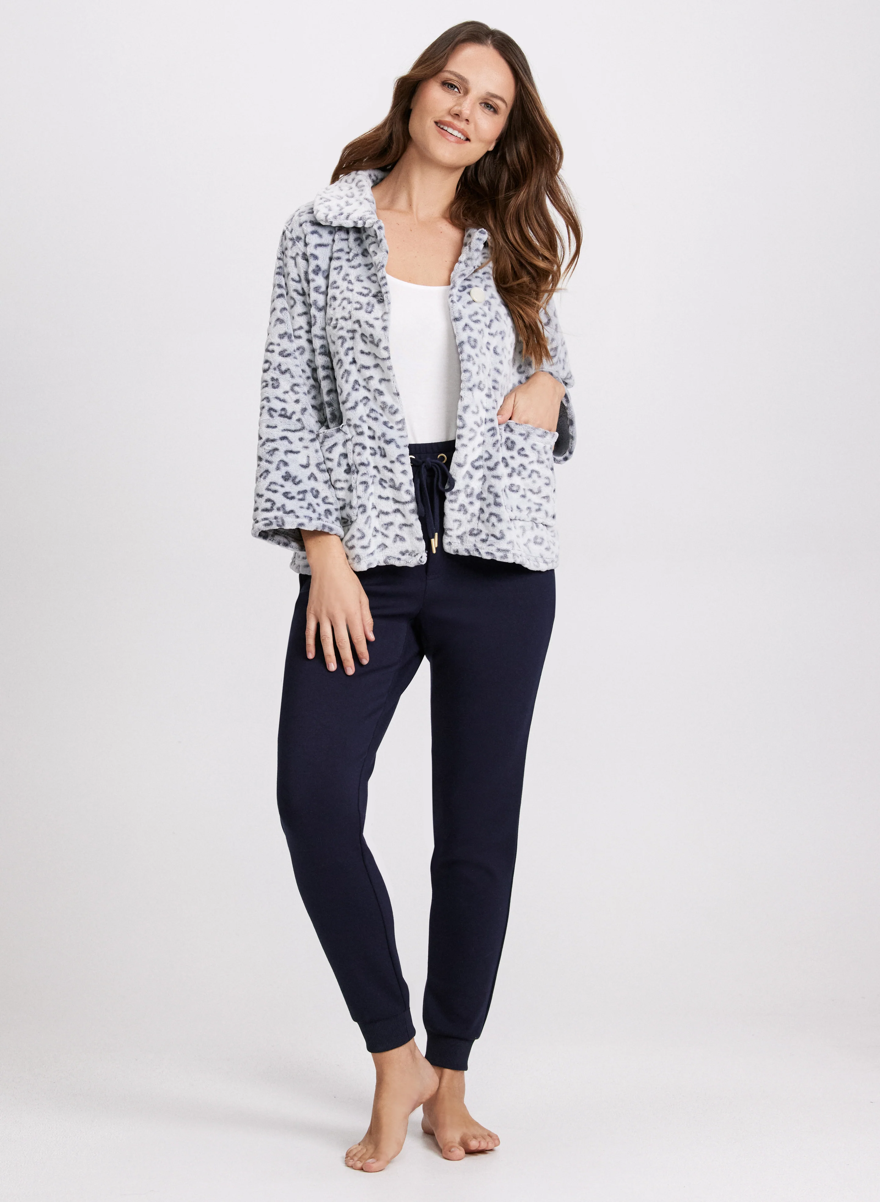 Leopard Print Plush Shacket - Image 3