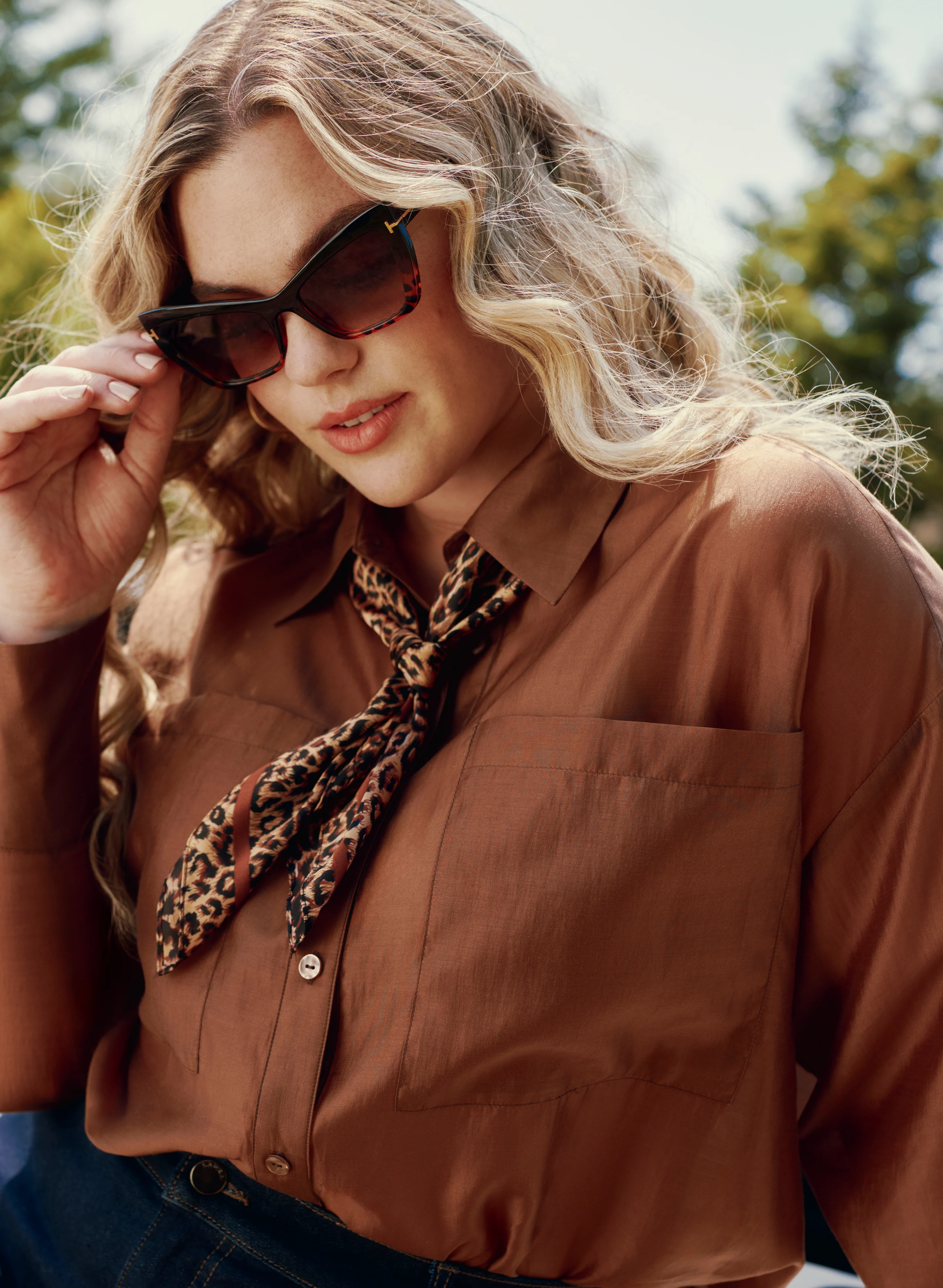 Leopard Print Scarf - Image 3