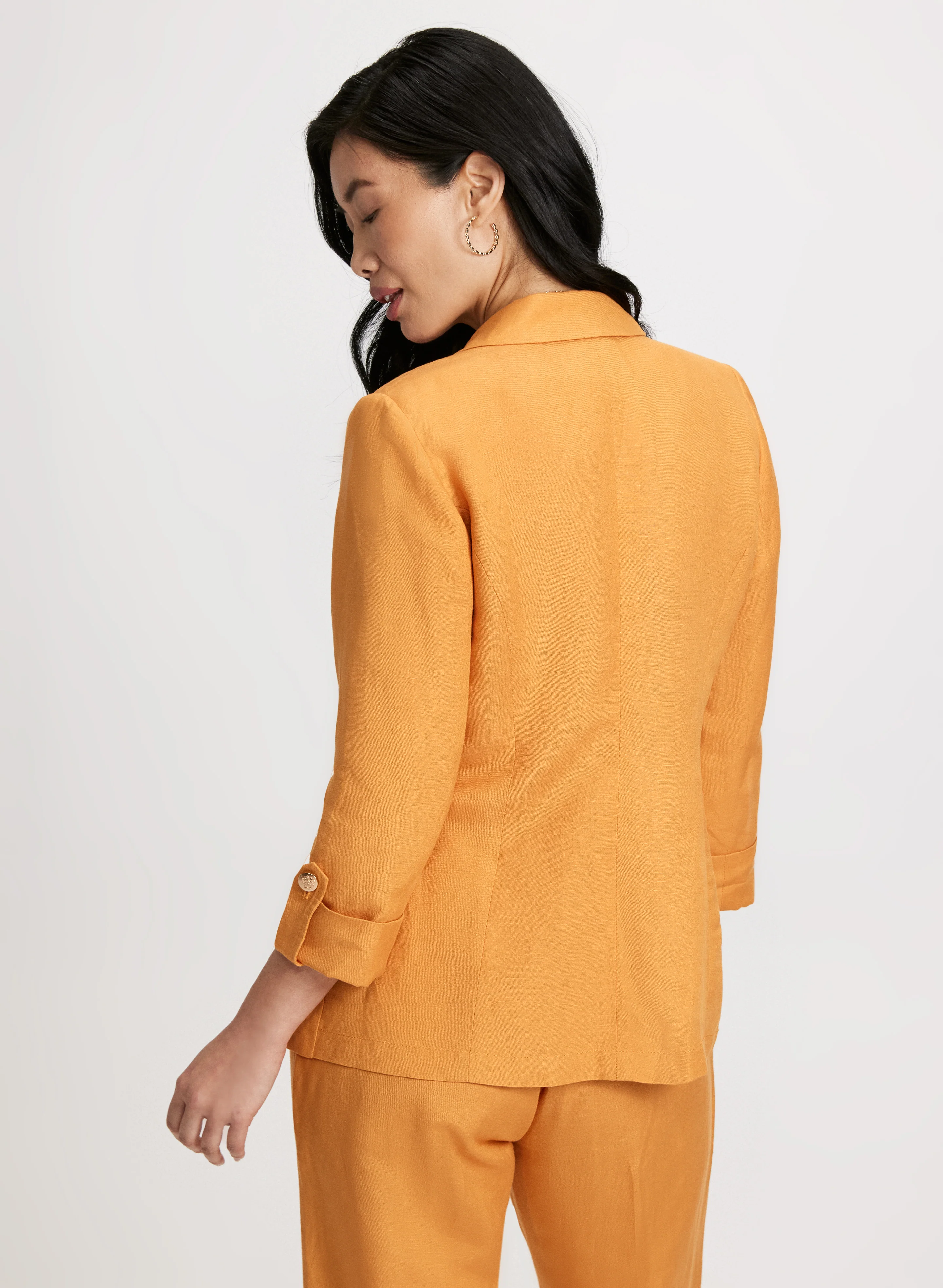 Linen-Blend Blazer - Image 4