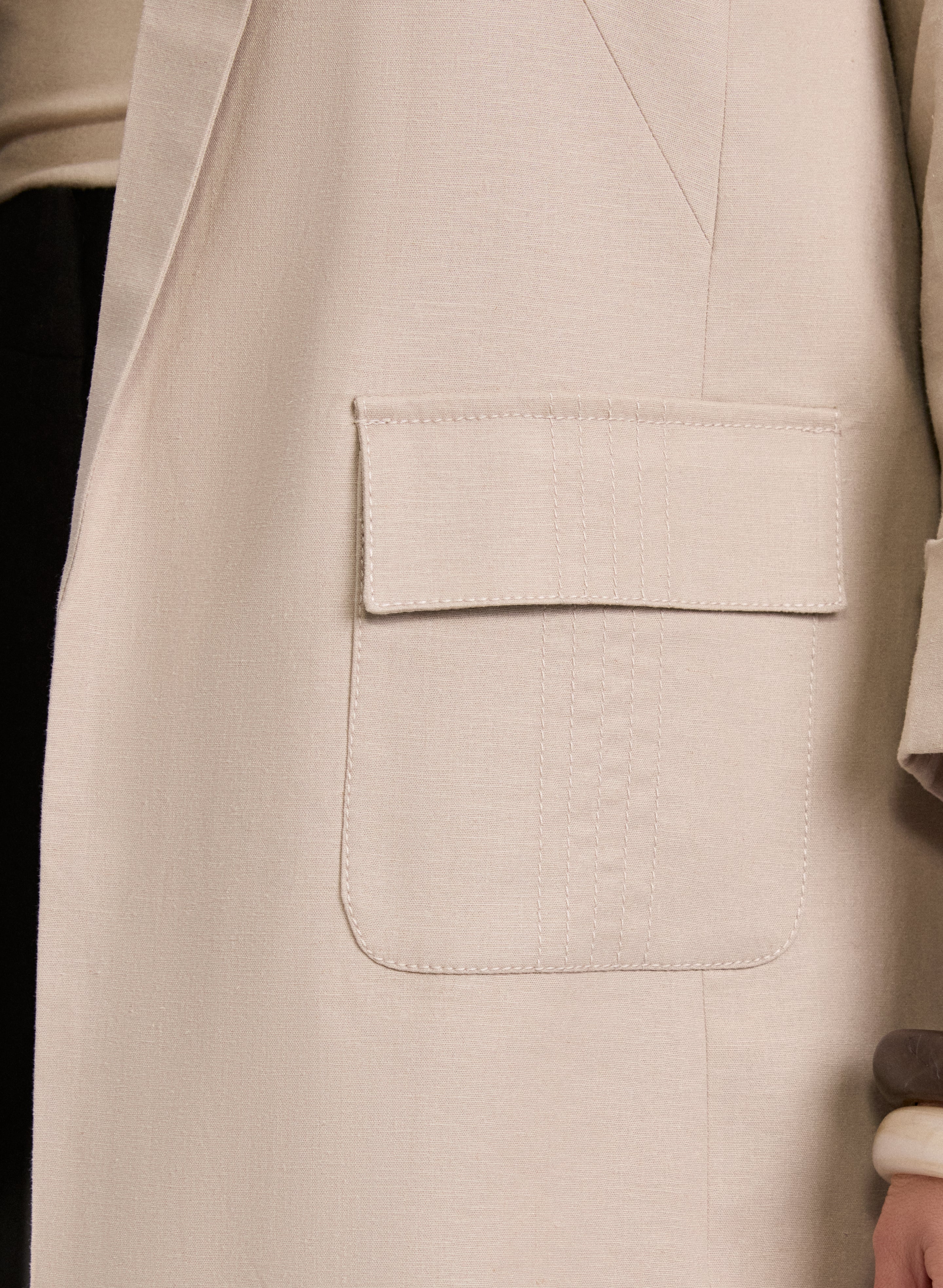 Linen-Blend Blazer - Image 5