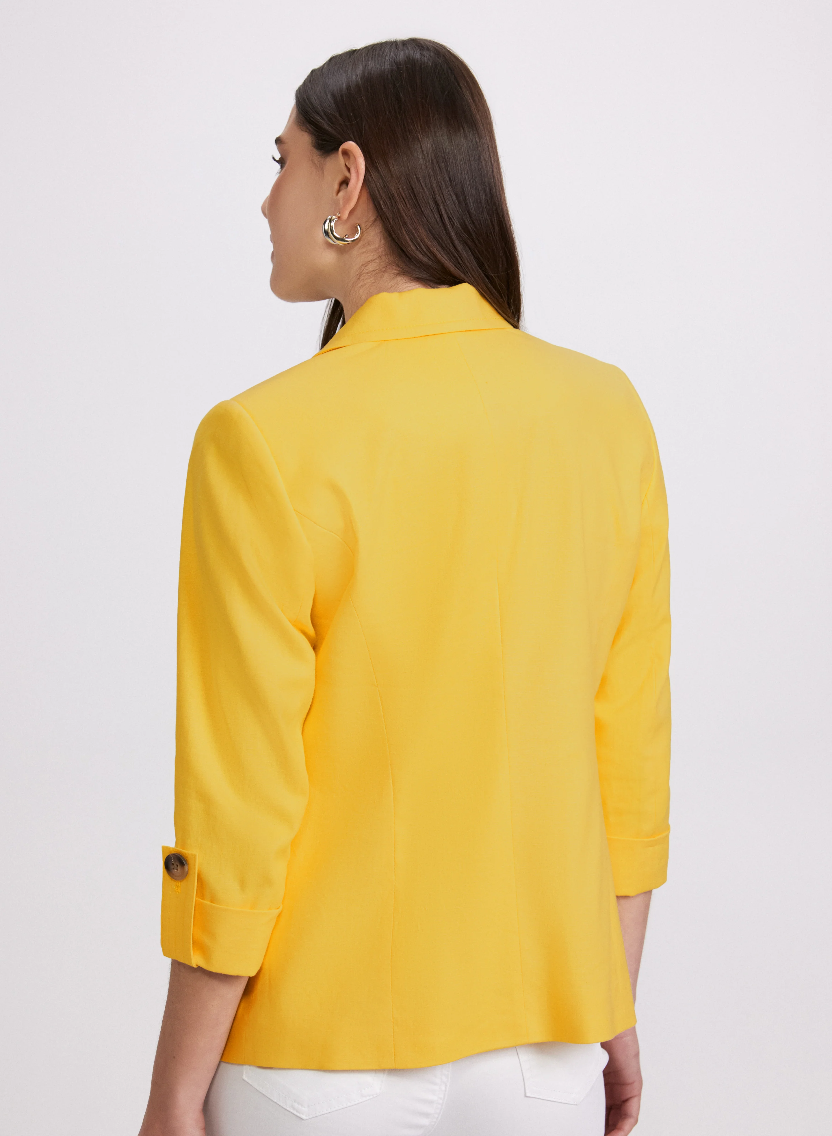 Linen-Blend Blazer - Image 4