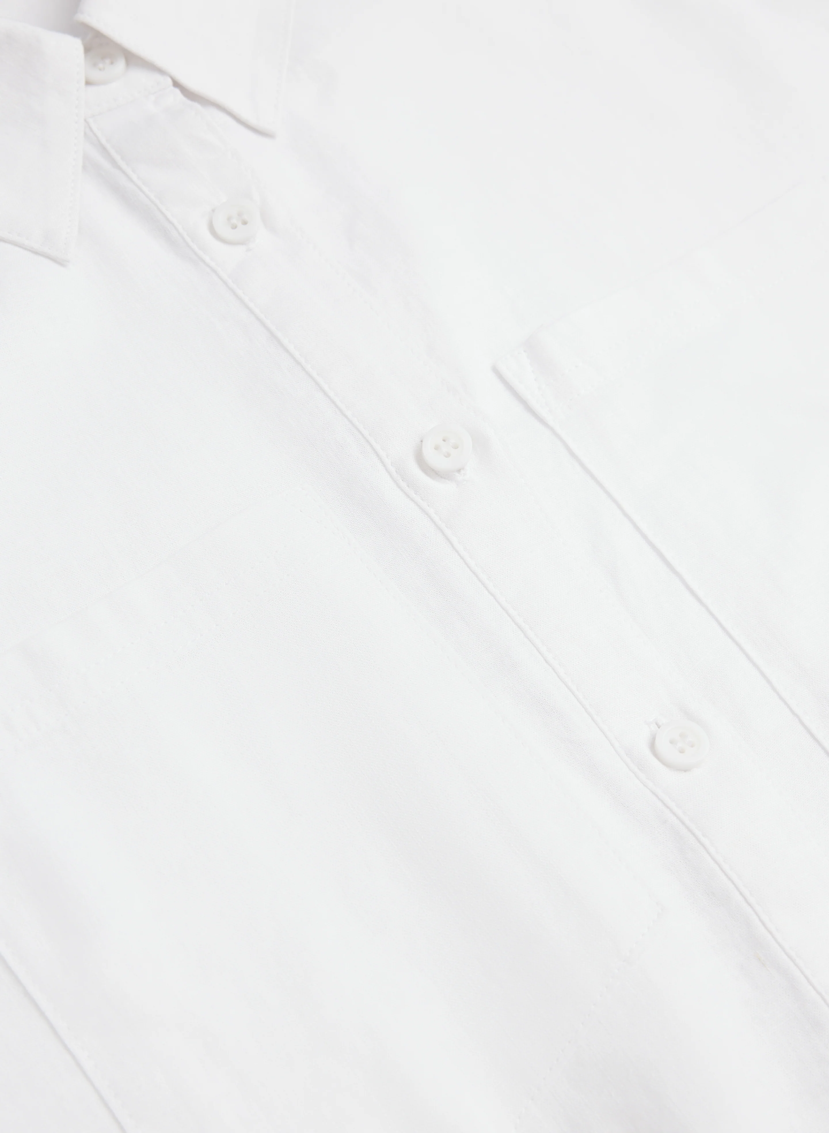 Linen-Blend Button-Down Blouse - Image 7