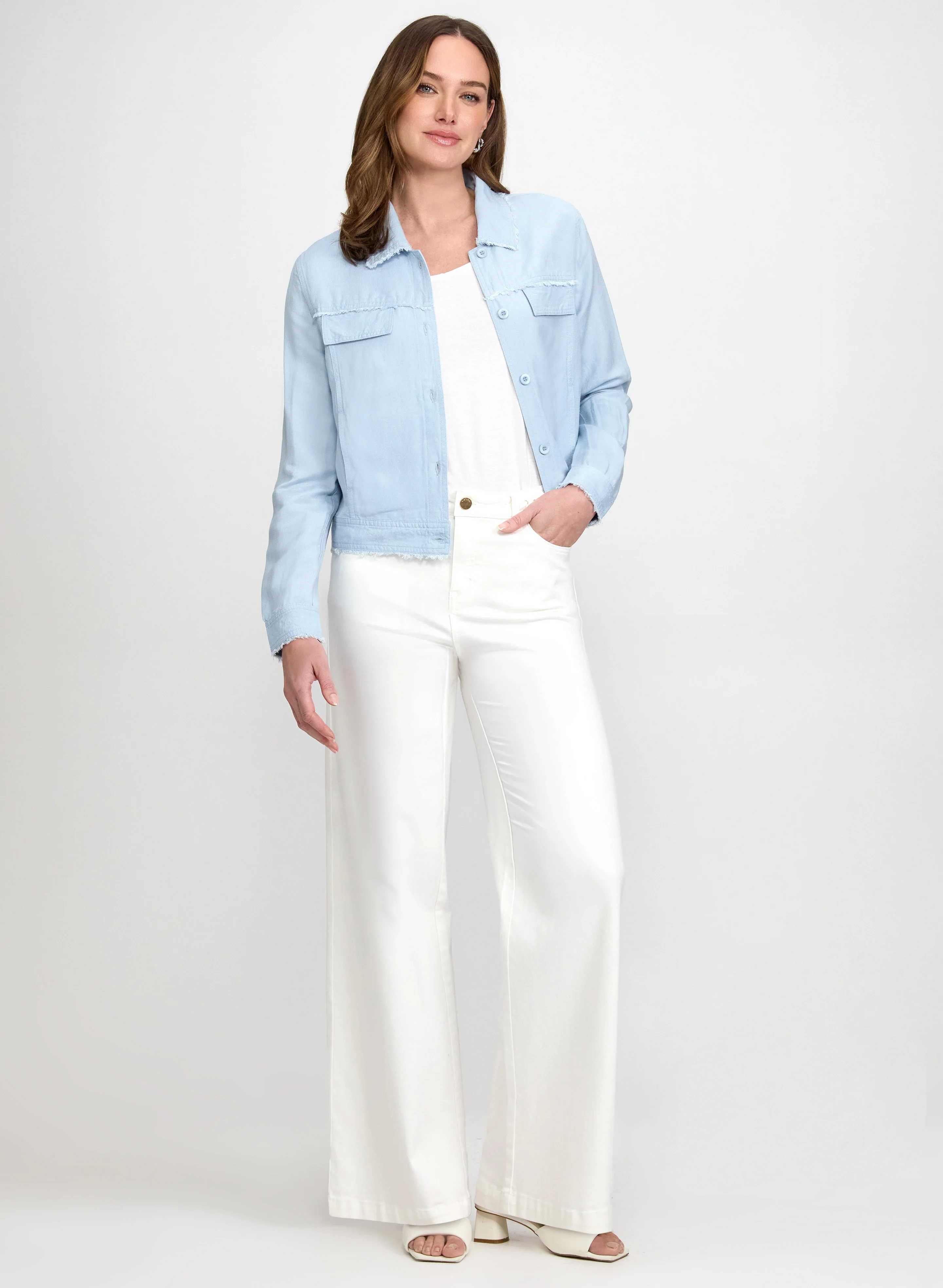 Frayed Linen-Blend Jacket - Image 3