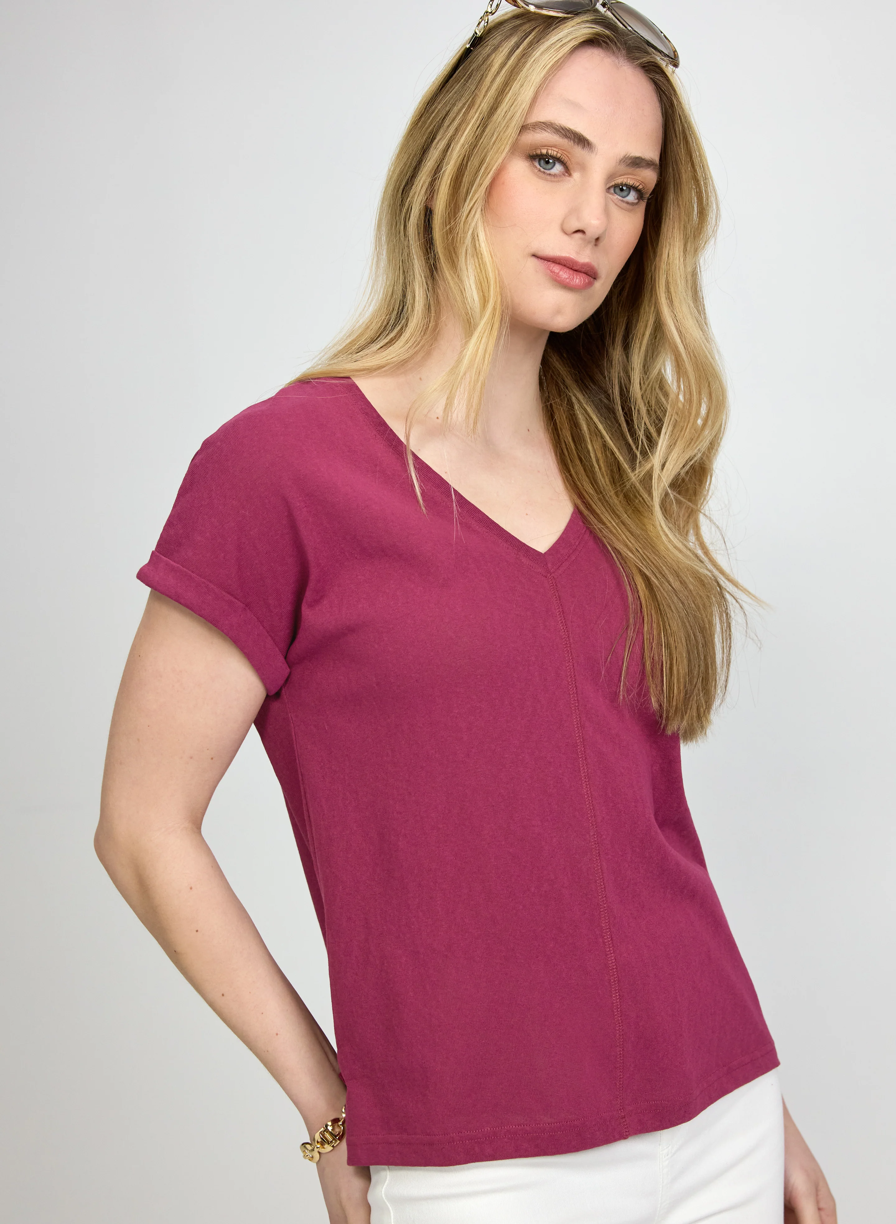 Linen-Blend T-Shirt - Image 5