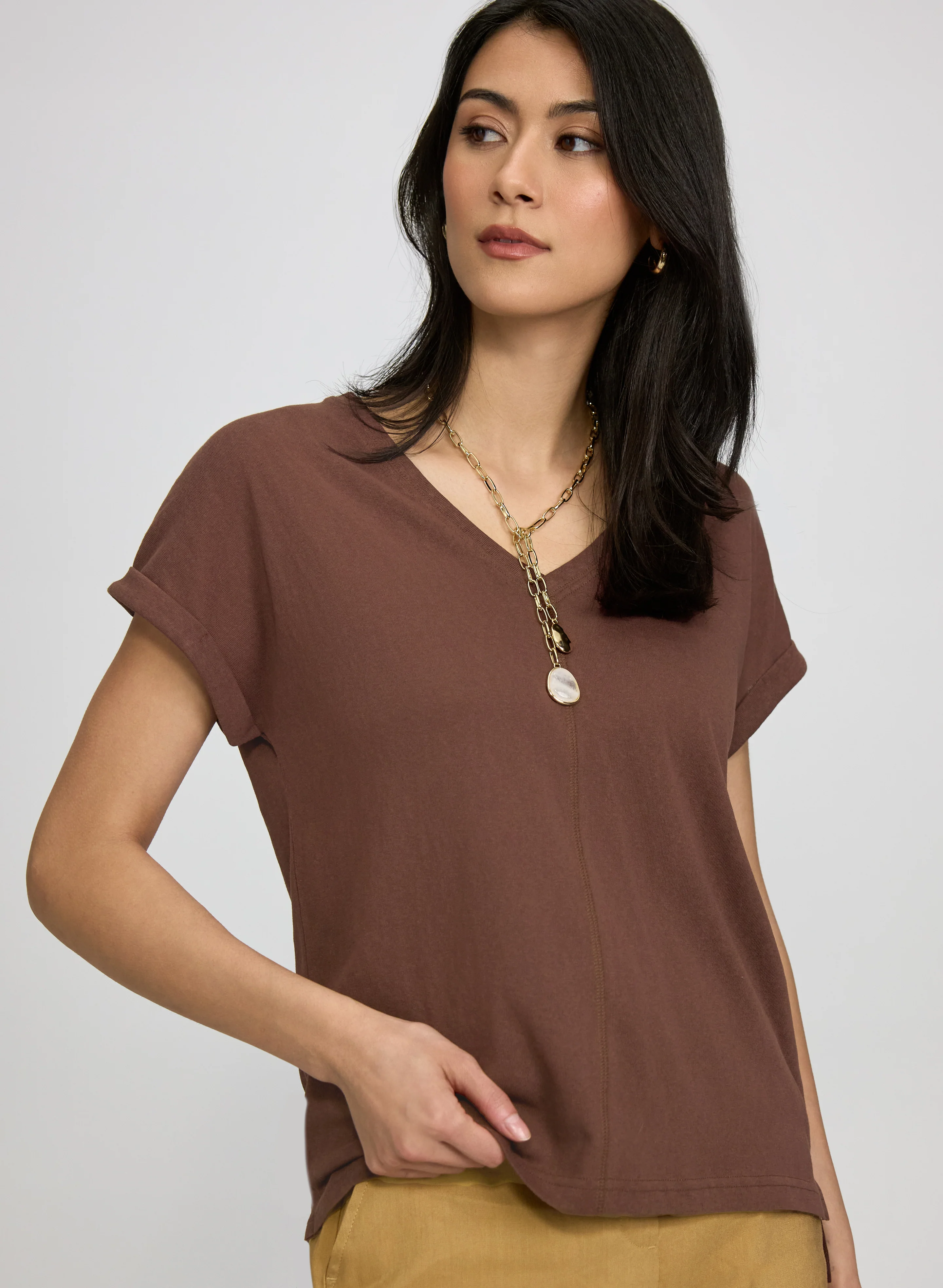 Linen-Blend T-Shirt - Image 5