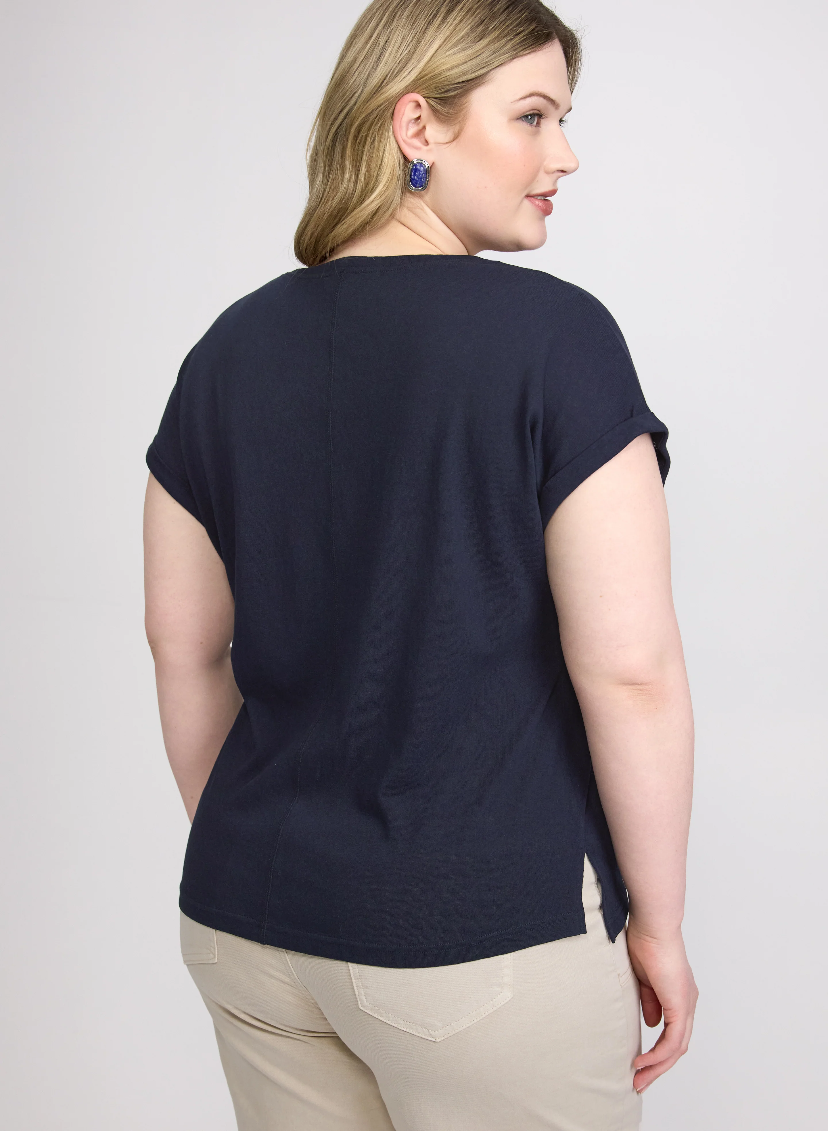 Linen-Blend T-Shirt - Image 4