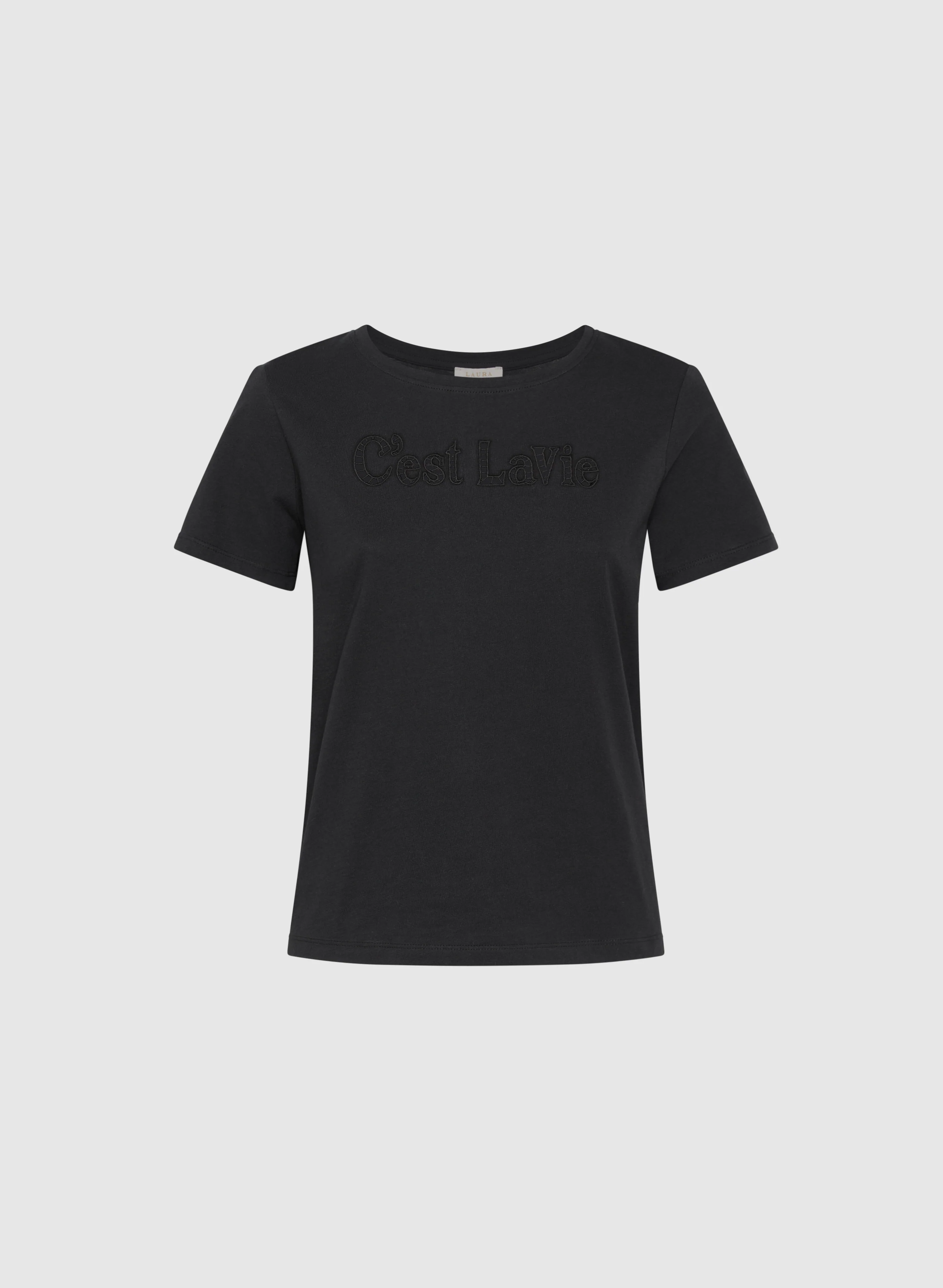 Cut-Out Script T-Shirt - Image 6