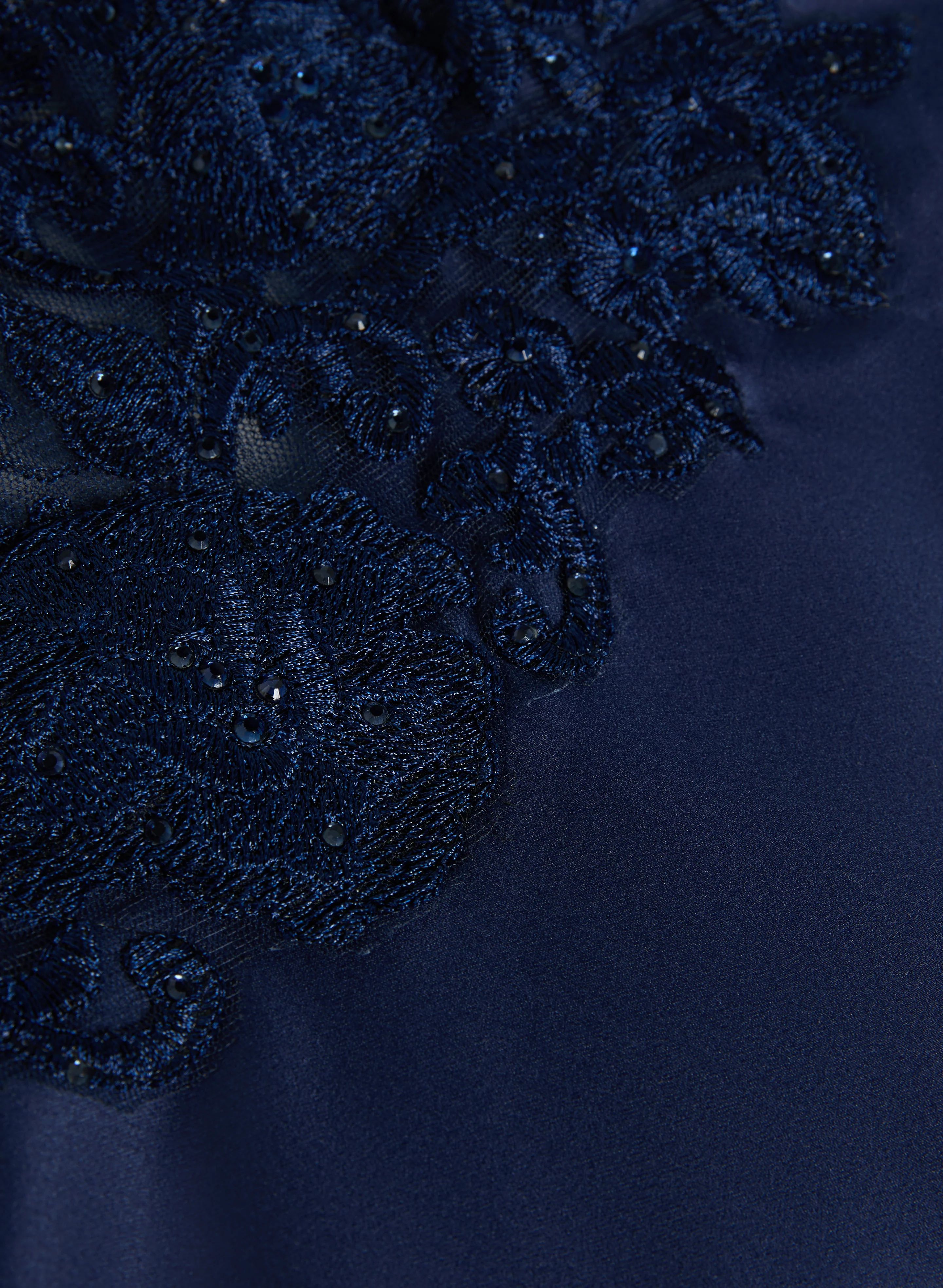 Sequin Detail V-Neck Gown - Image 6