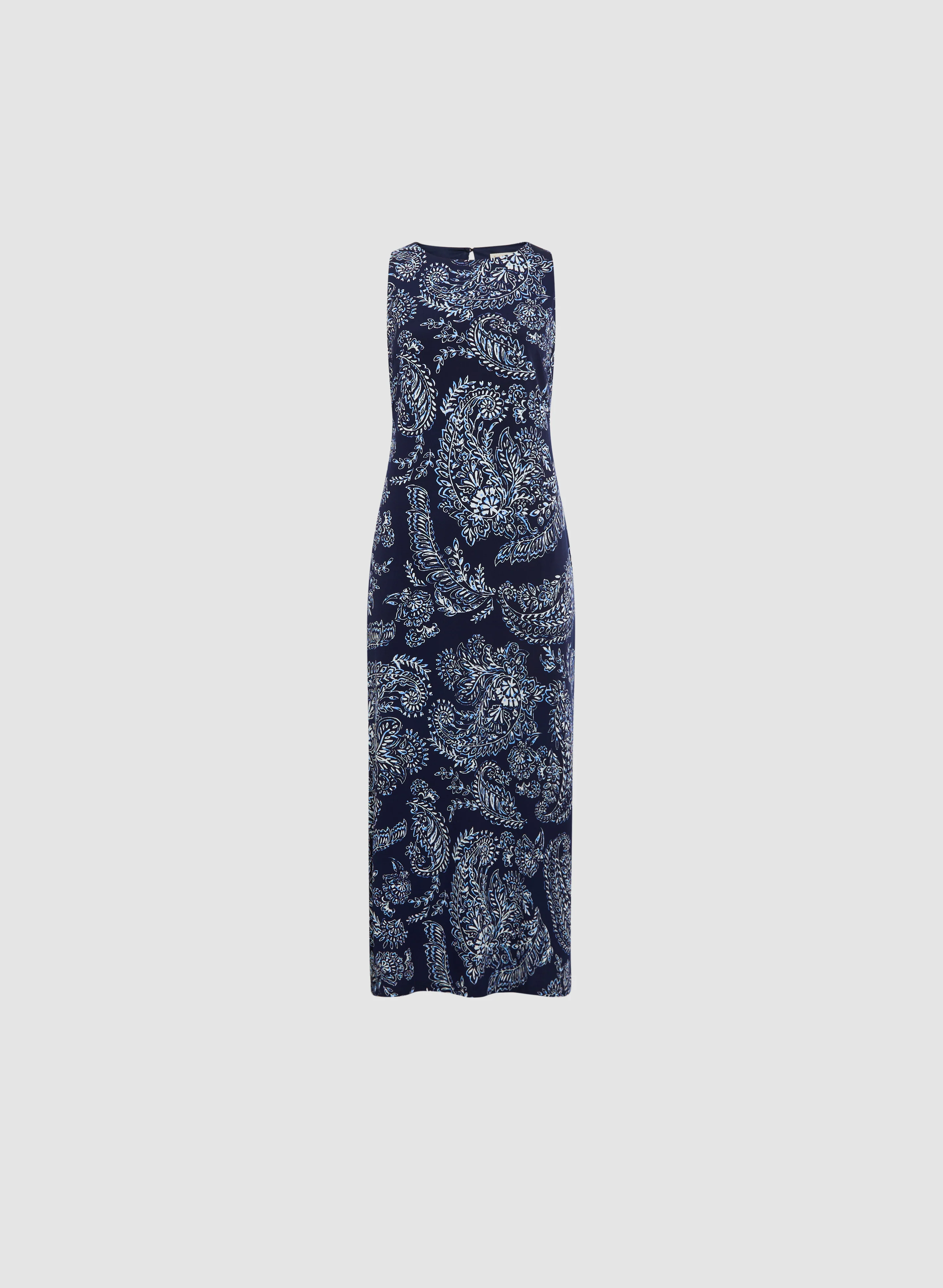 Long Paisley Print Dress - Image 6