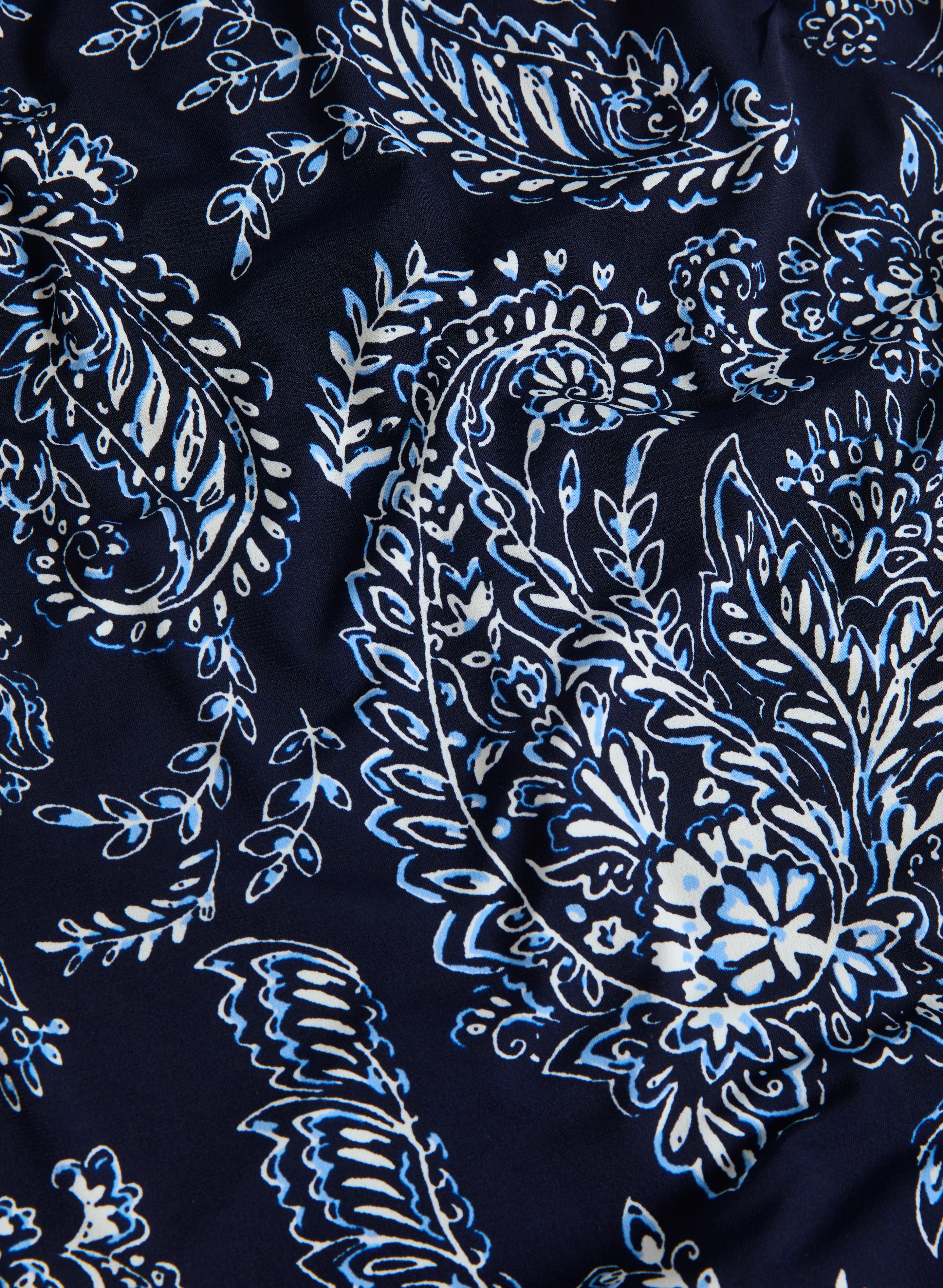 Long Paisley Print Dress - Image 7