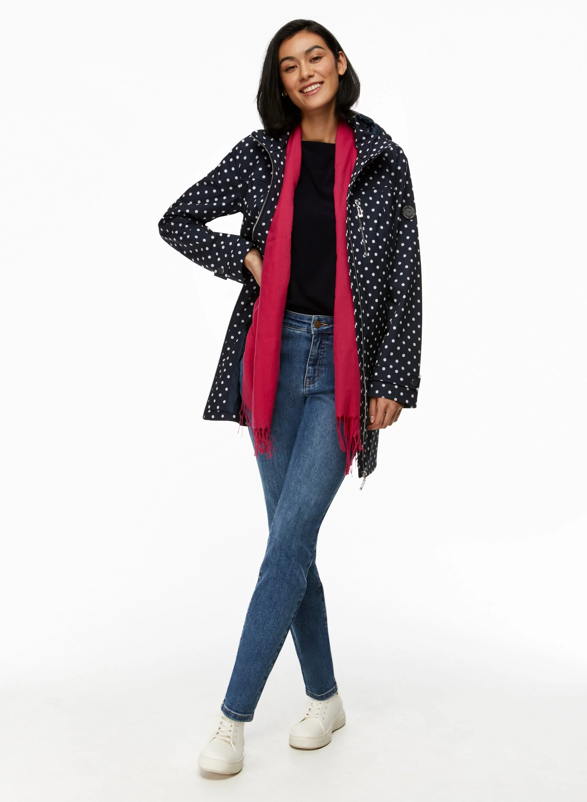 Long Polka Dot Raincoat - Image 3