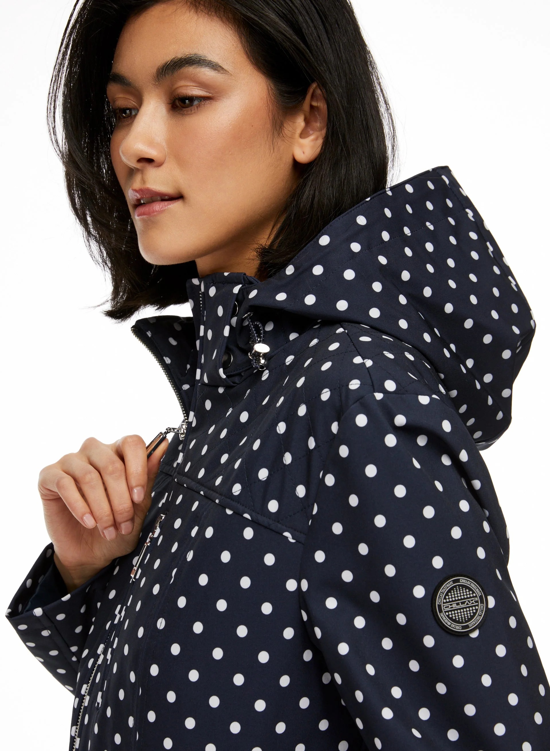 Long Polka Dot Raincoat - Image 5