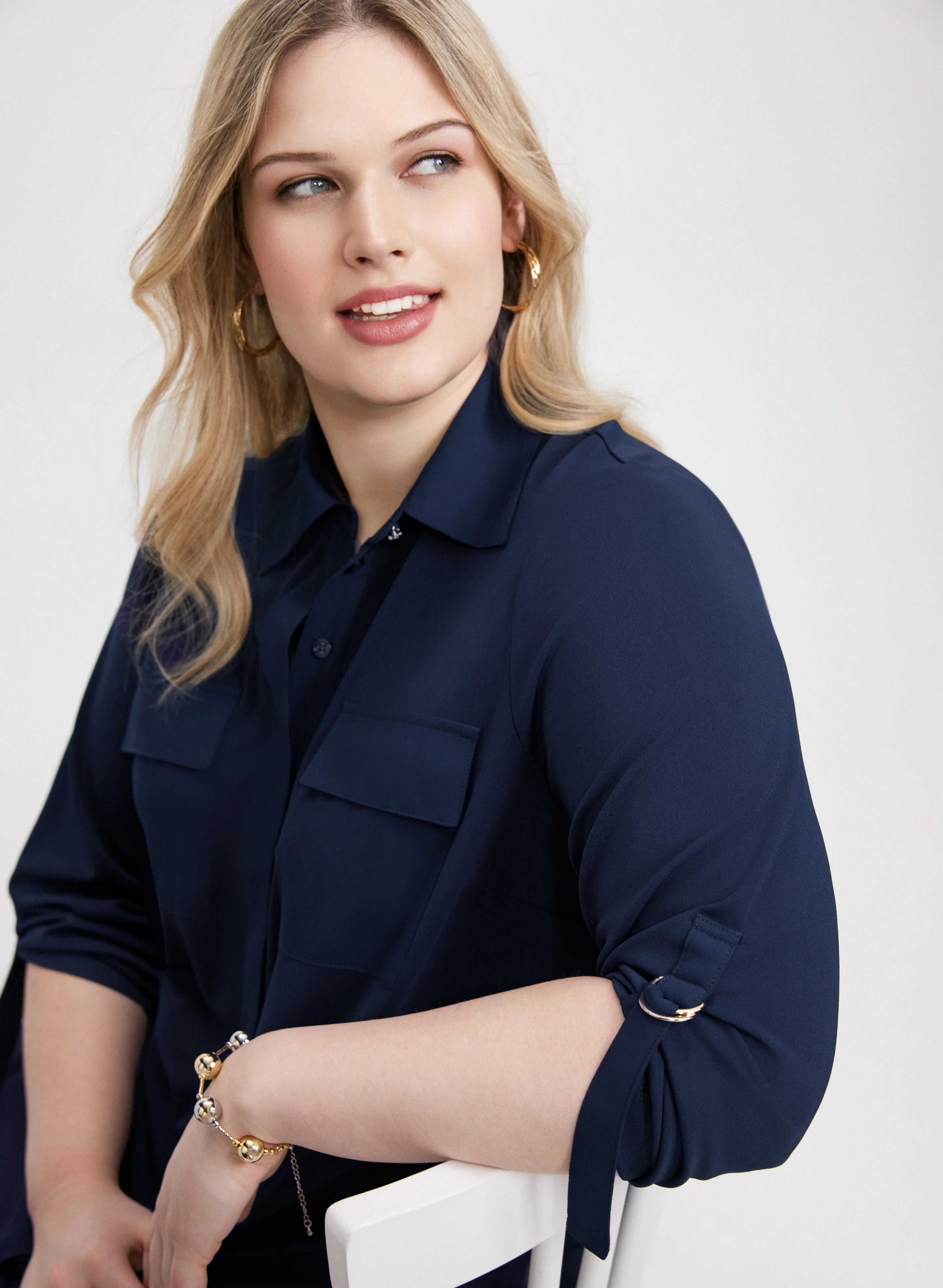 Rolled Sleeve Top - Image 5