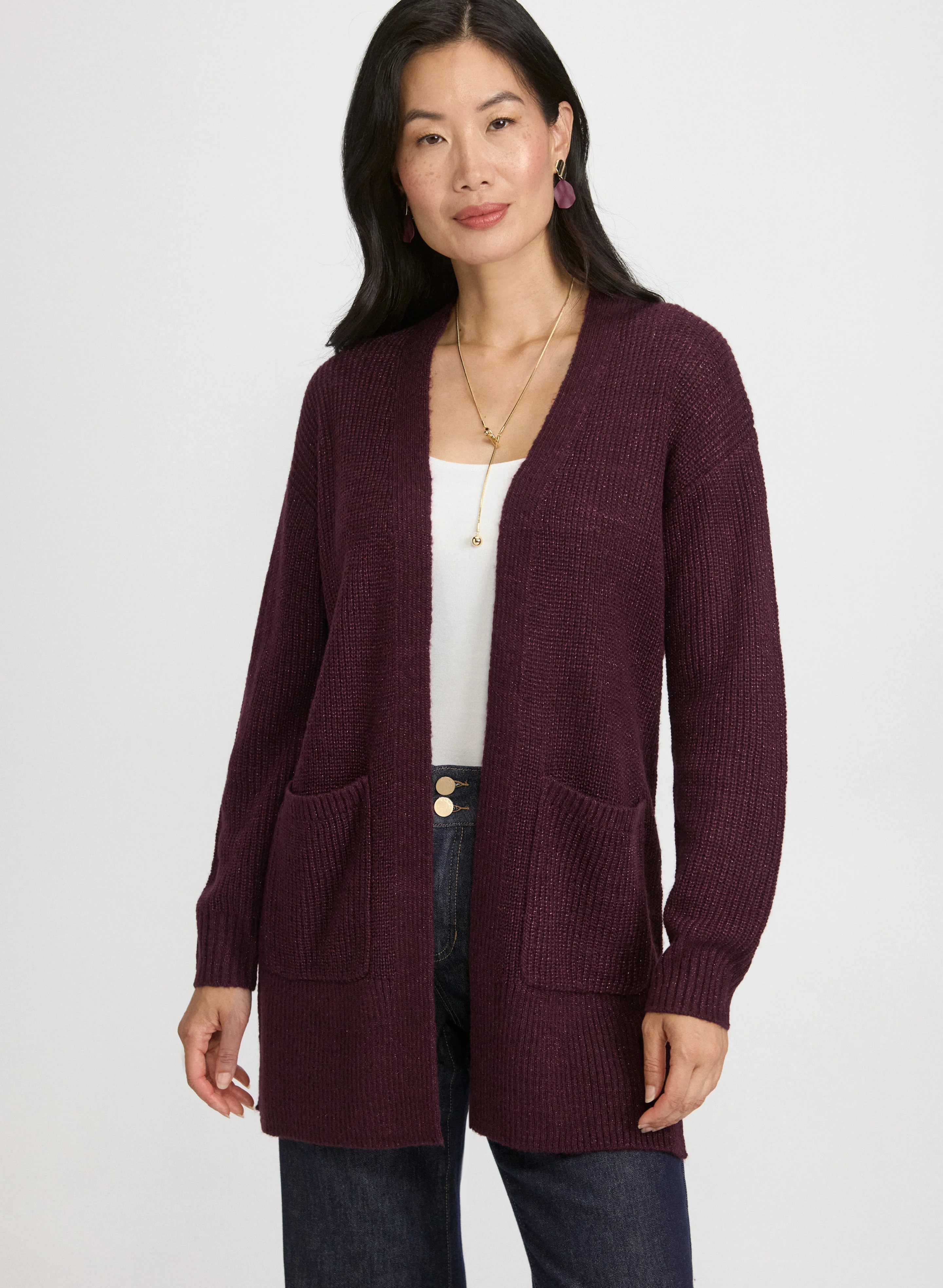 Lurex Knit Cardigan