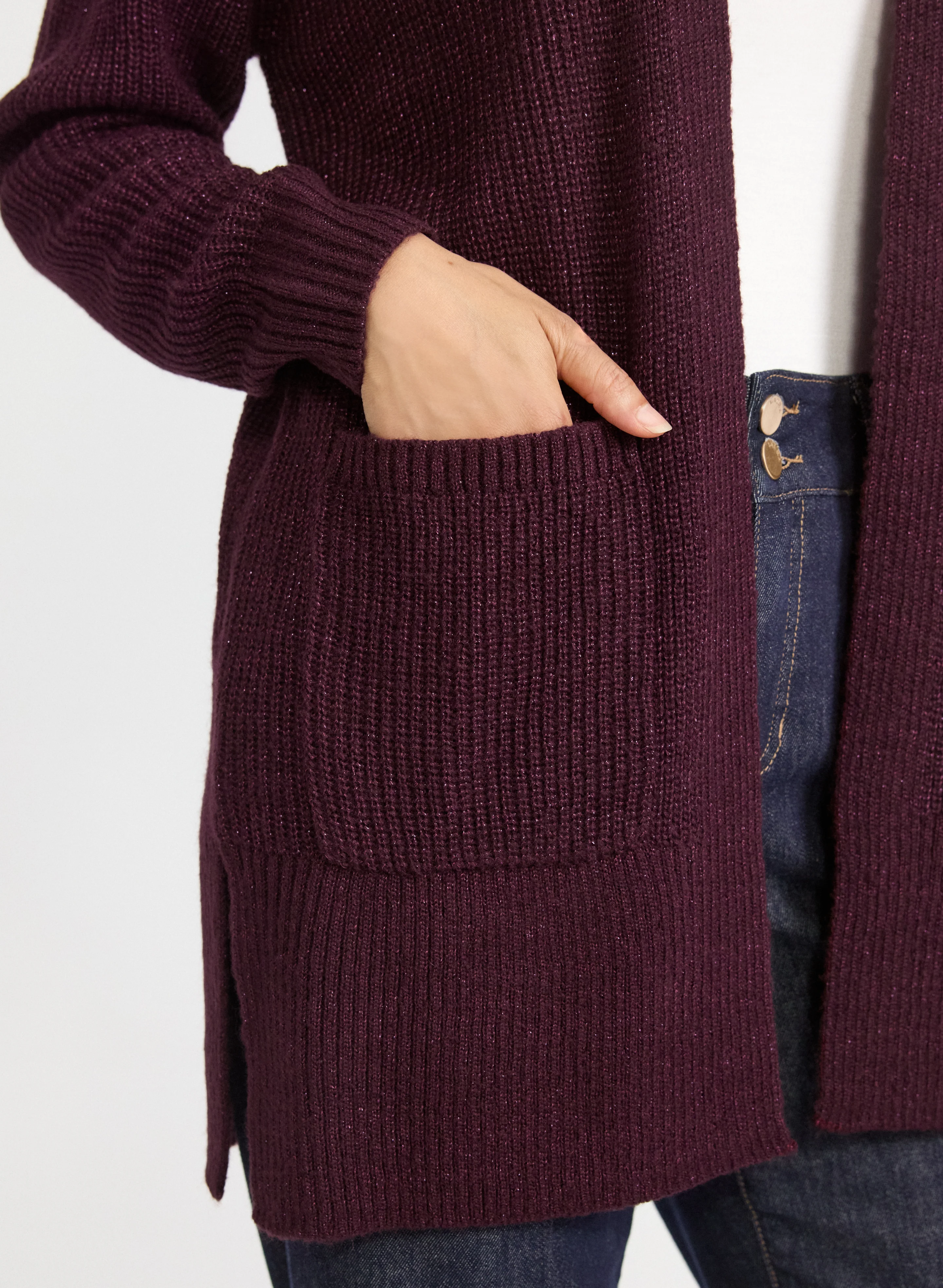 Lurex Knit Cardigan - Image 5