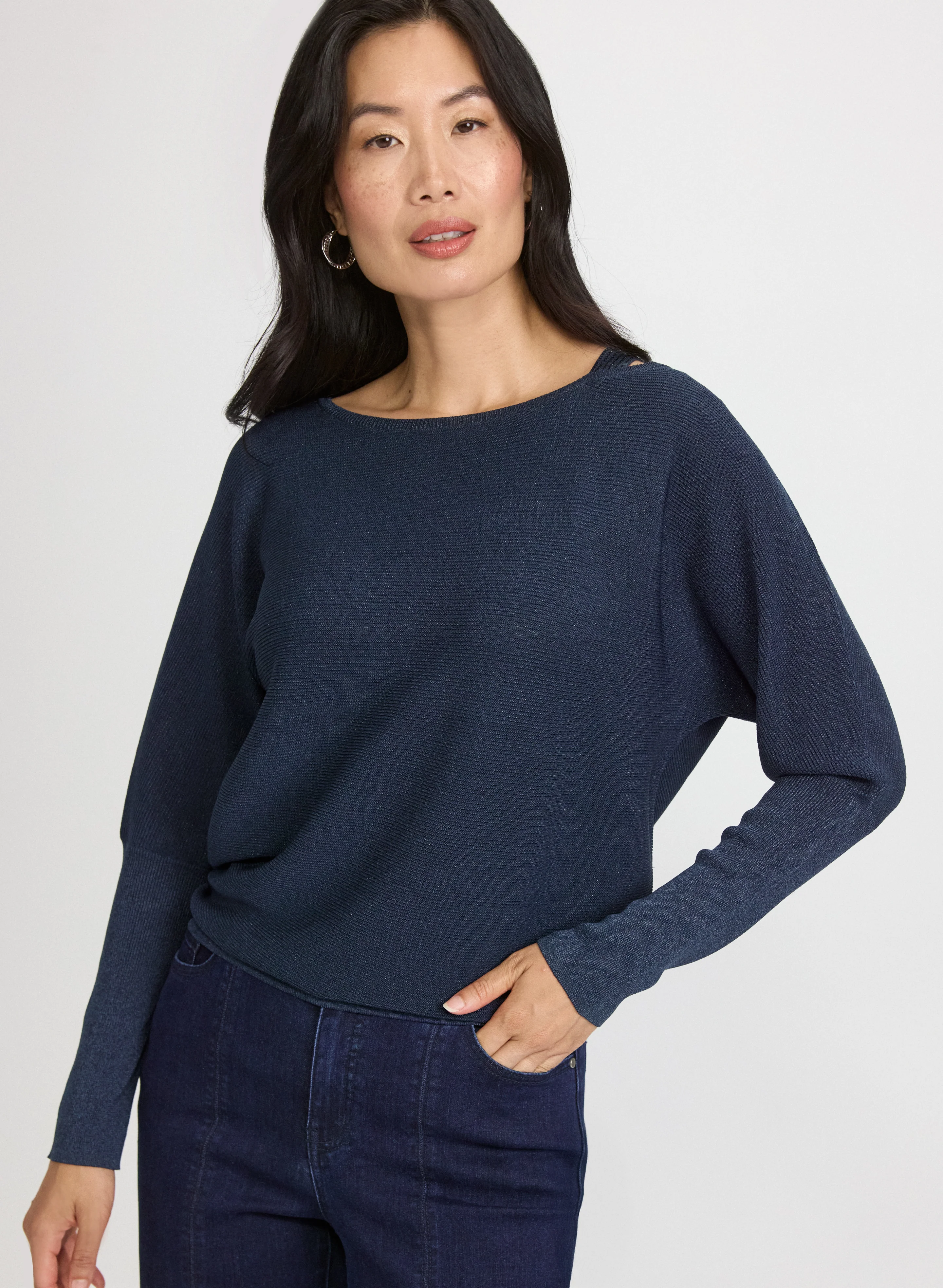 Lurex Knit Pullover