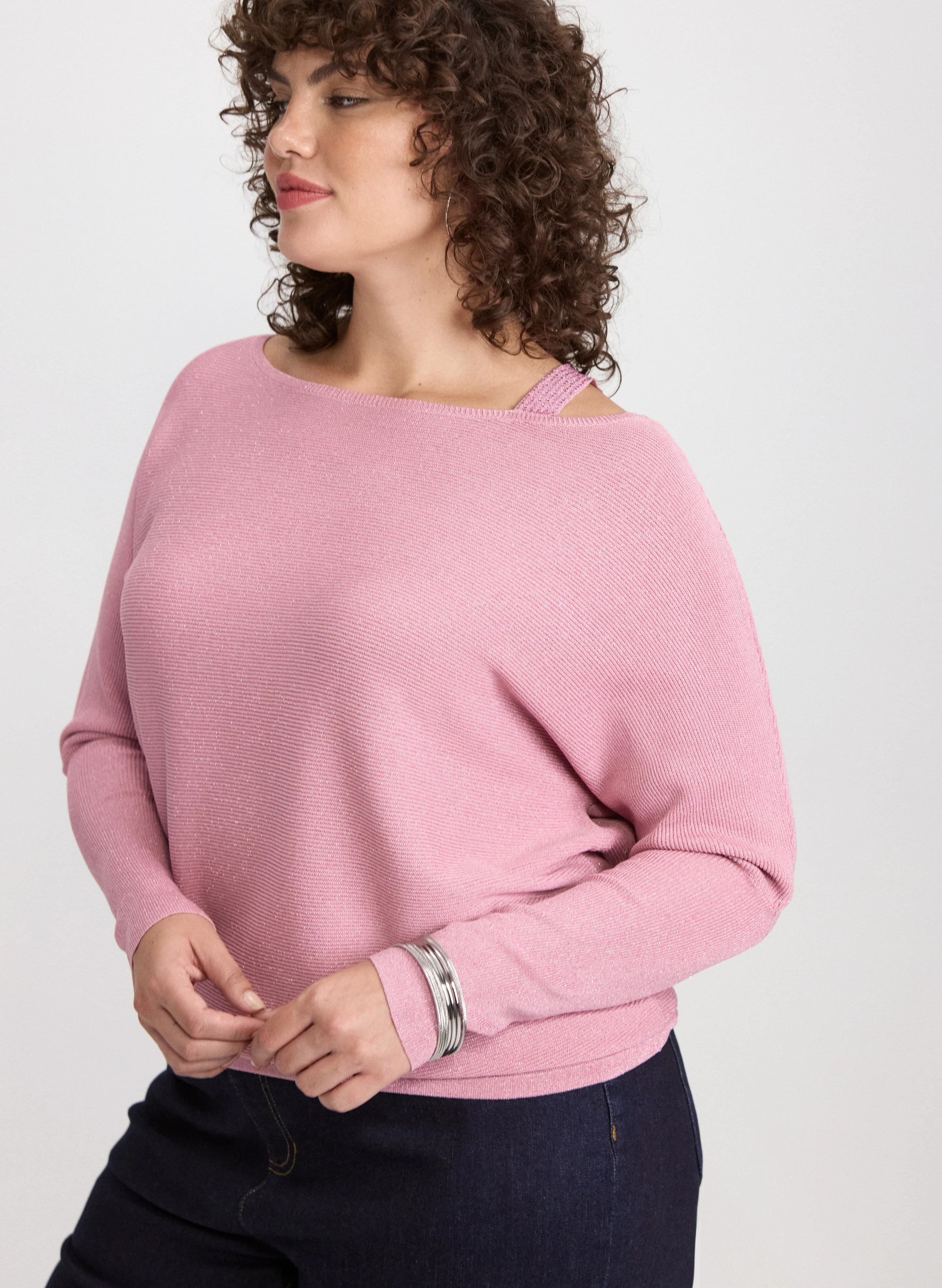 Lurex Knit Pullover
