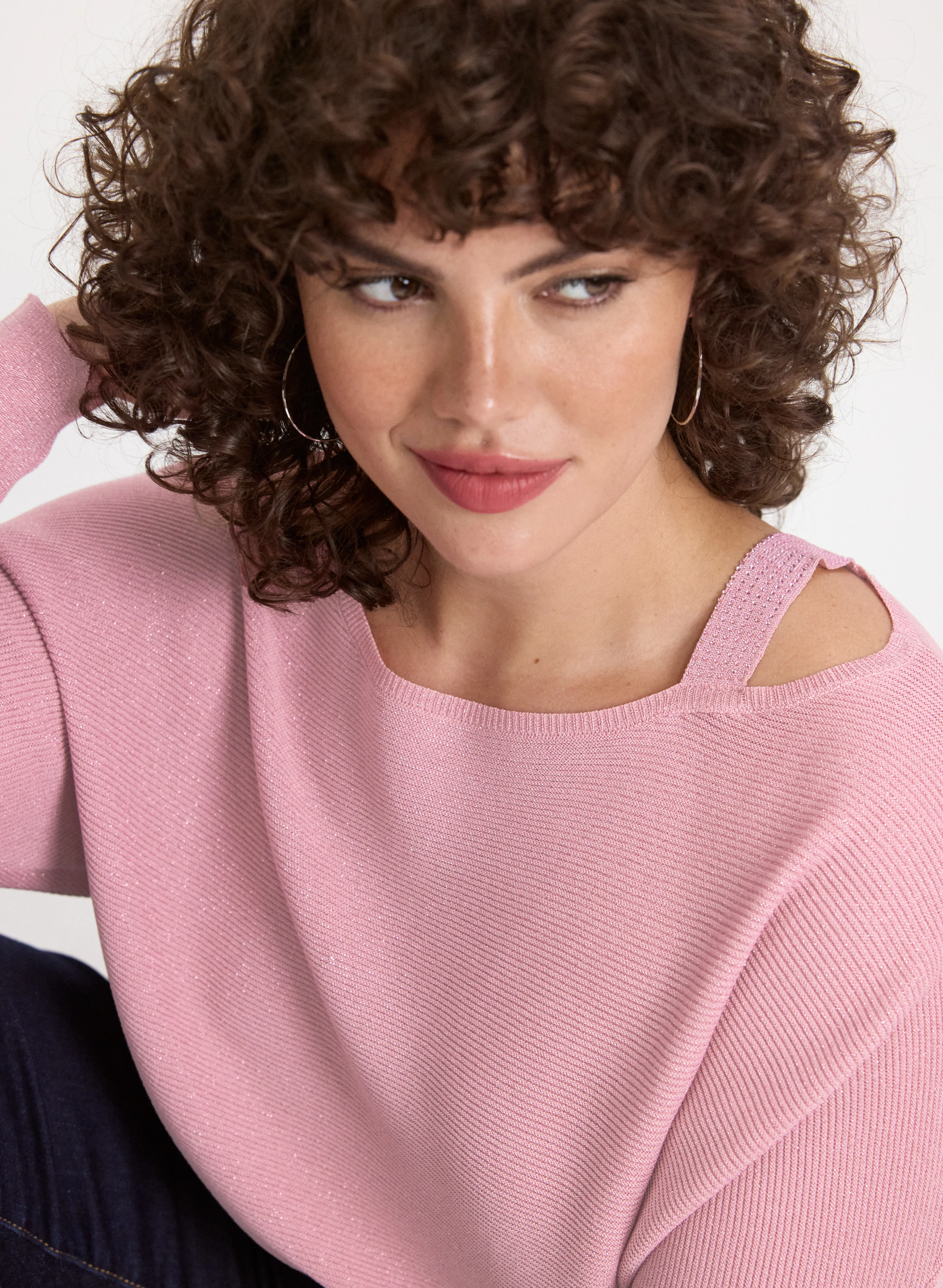 Lurex Knit Pullover - Image 2
