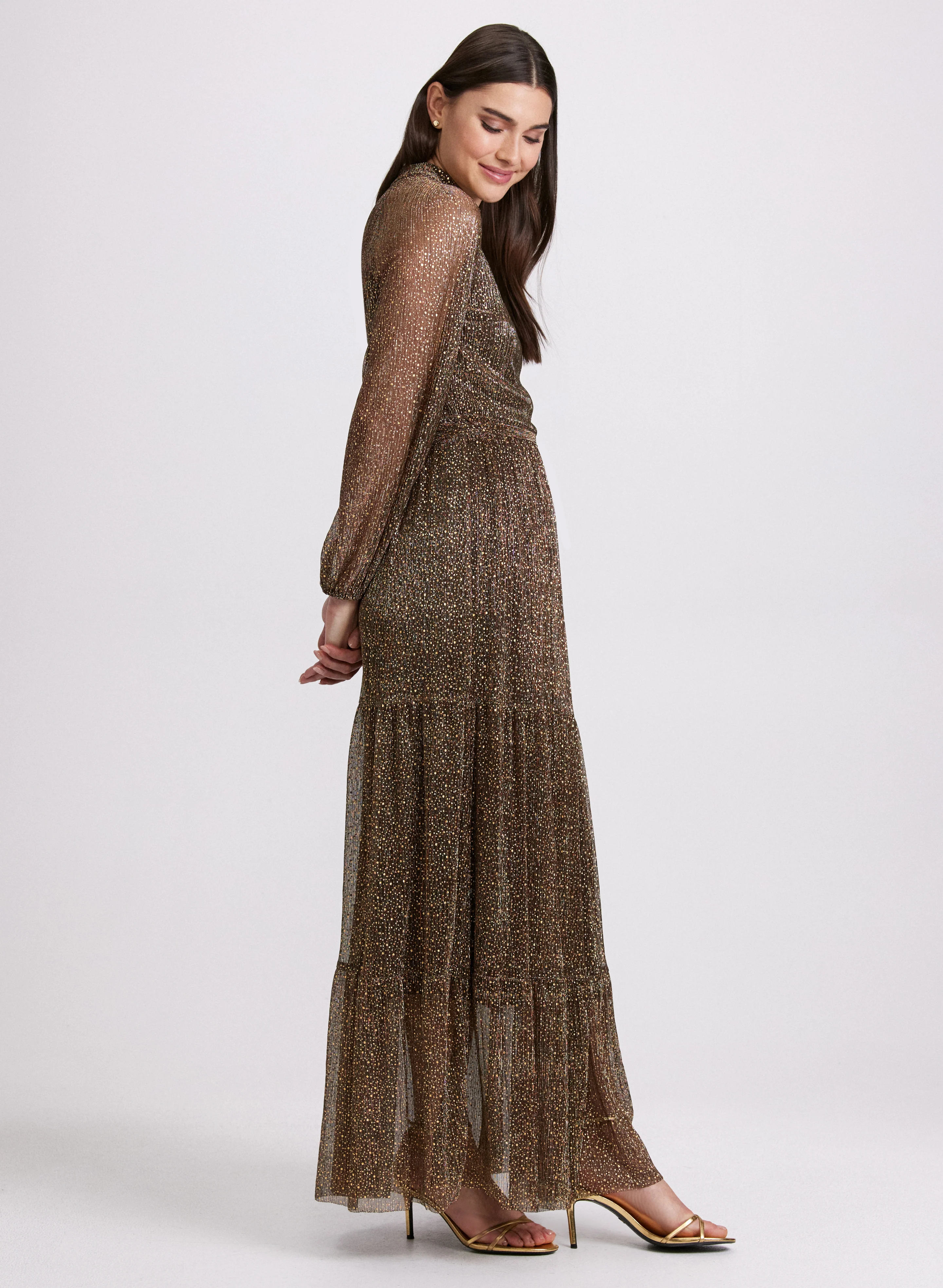 Lurex Maxi Dress - Image 2