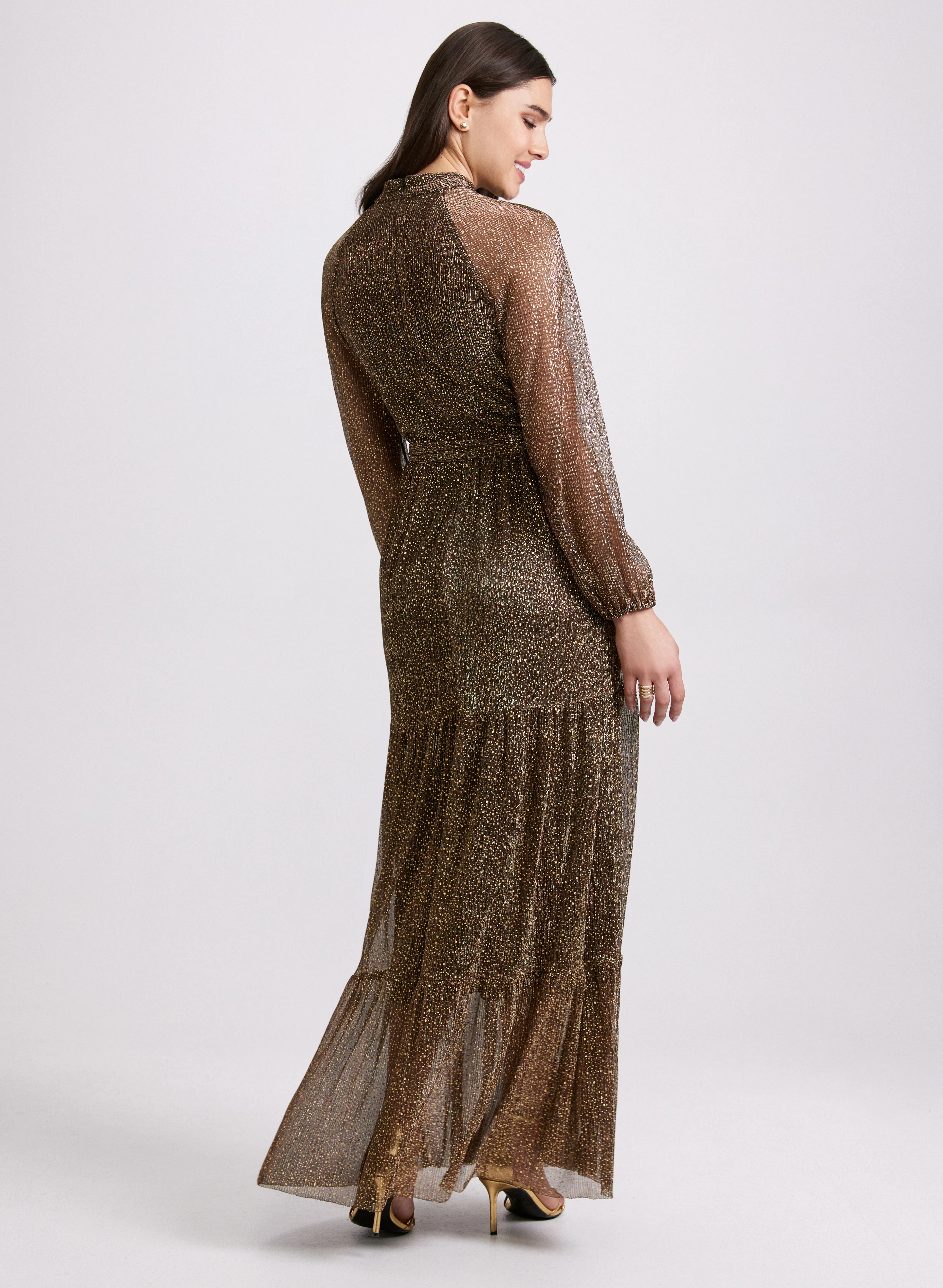 Lurex Maxi Dress - Image 3