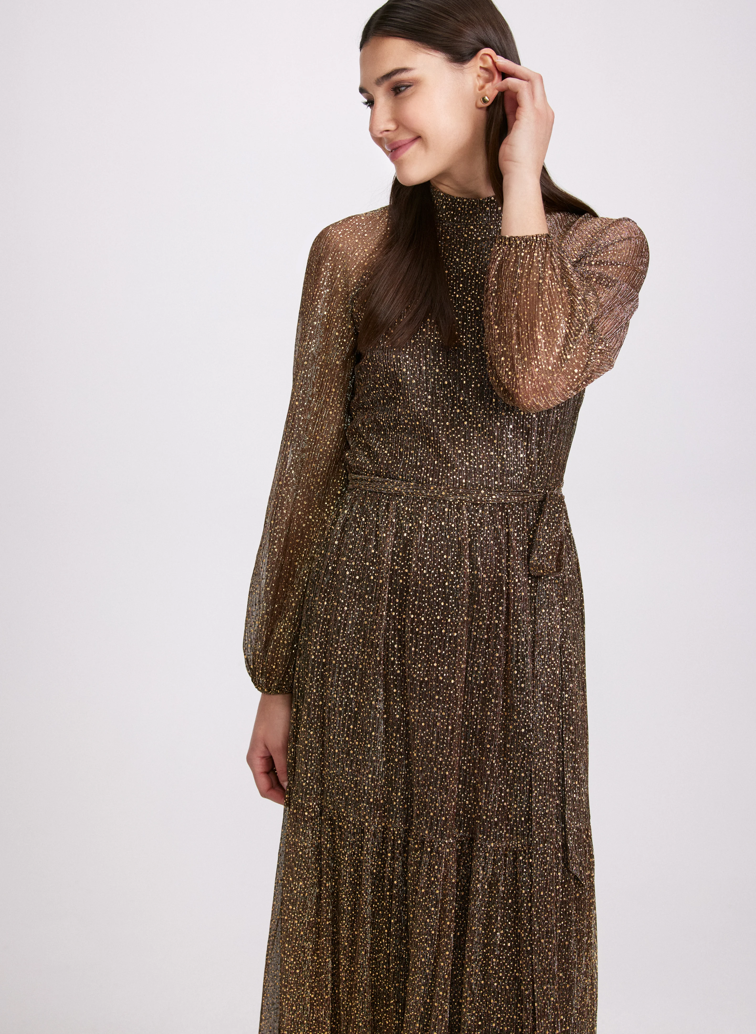 Lurex Maxi Dress - Image 4