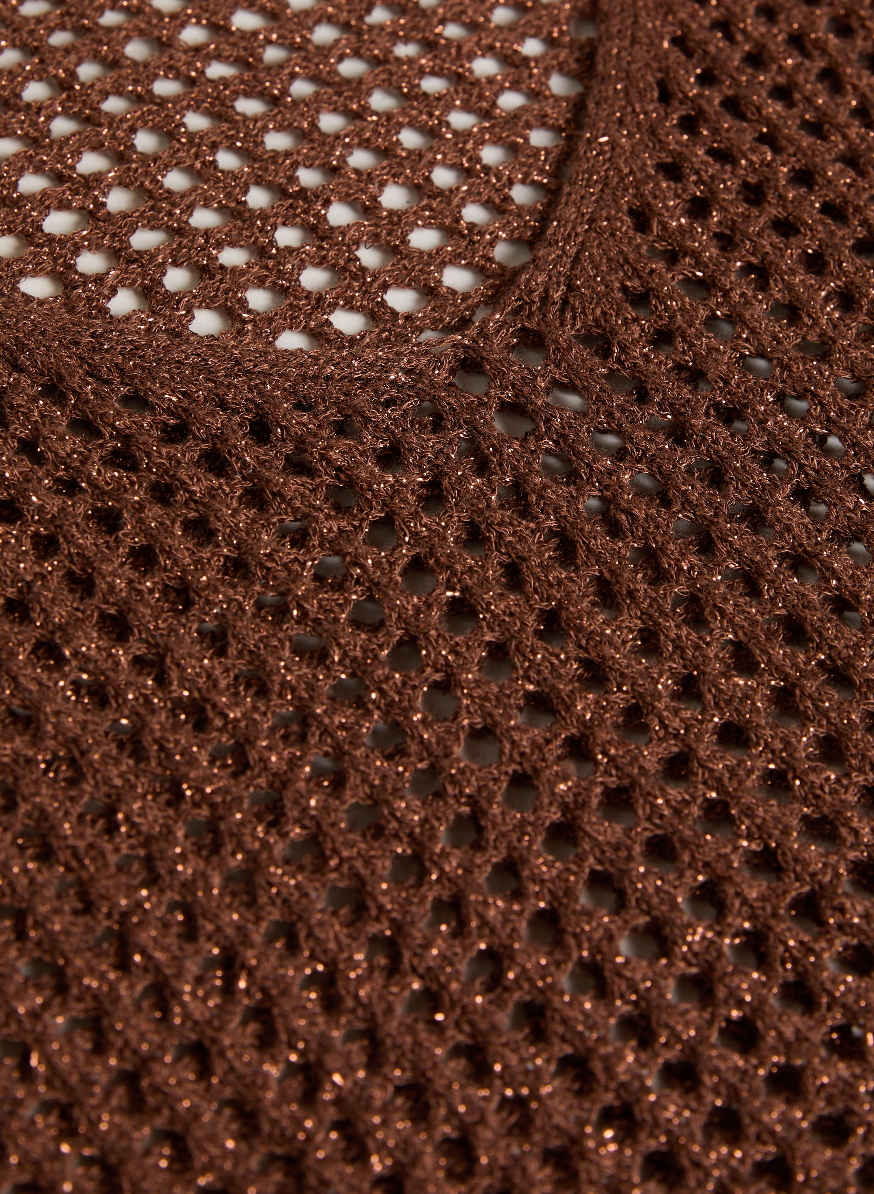 Lurex Open Knit Pullover - Image 6