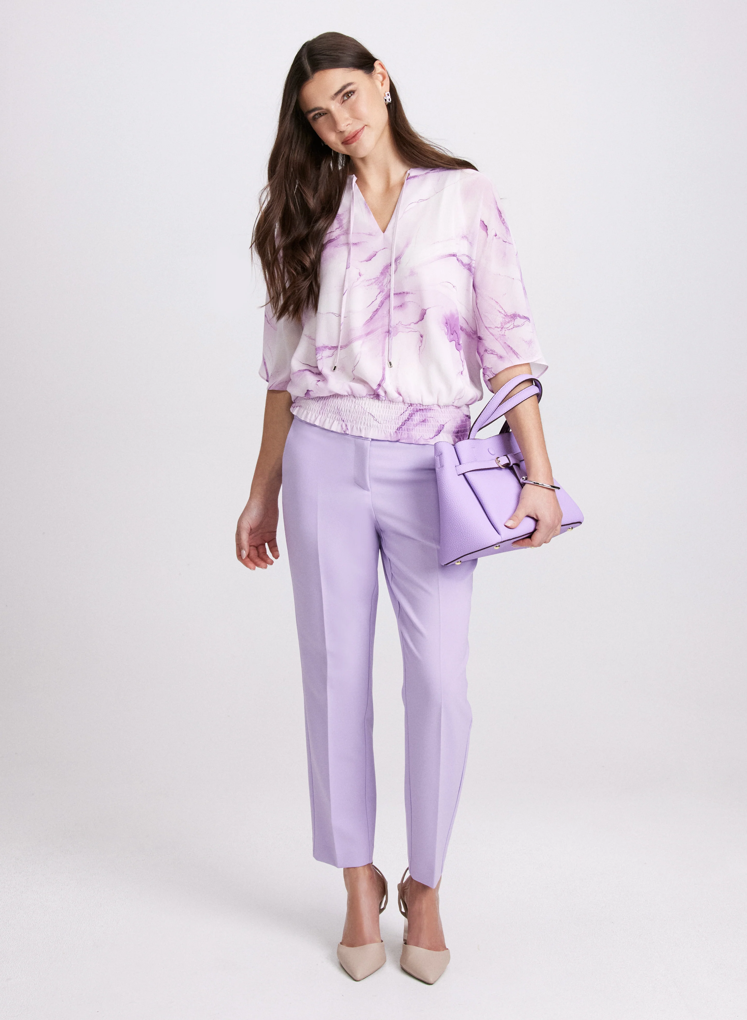 Marble Print Blouse - Image 3