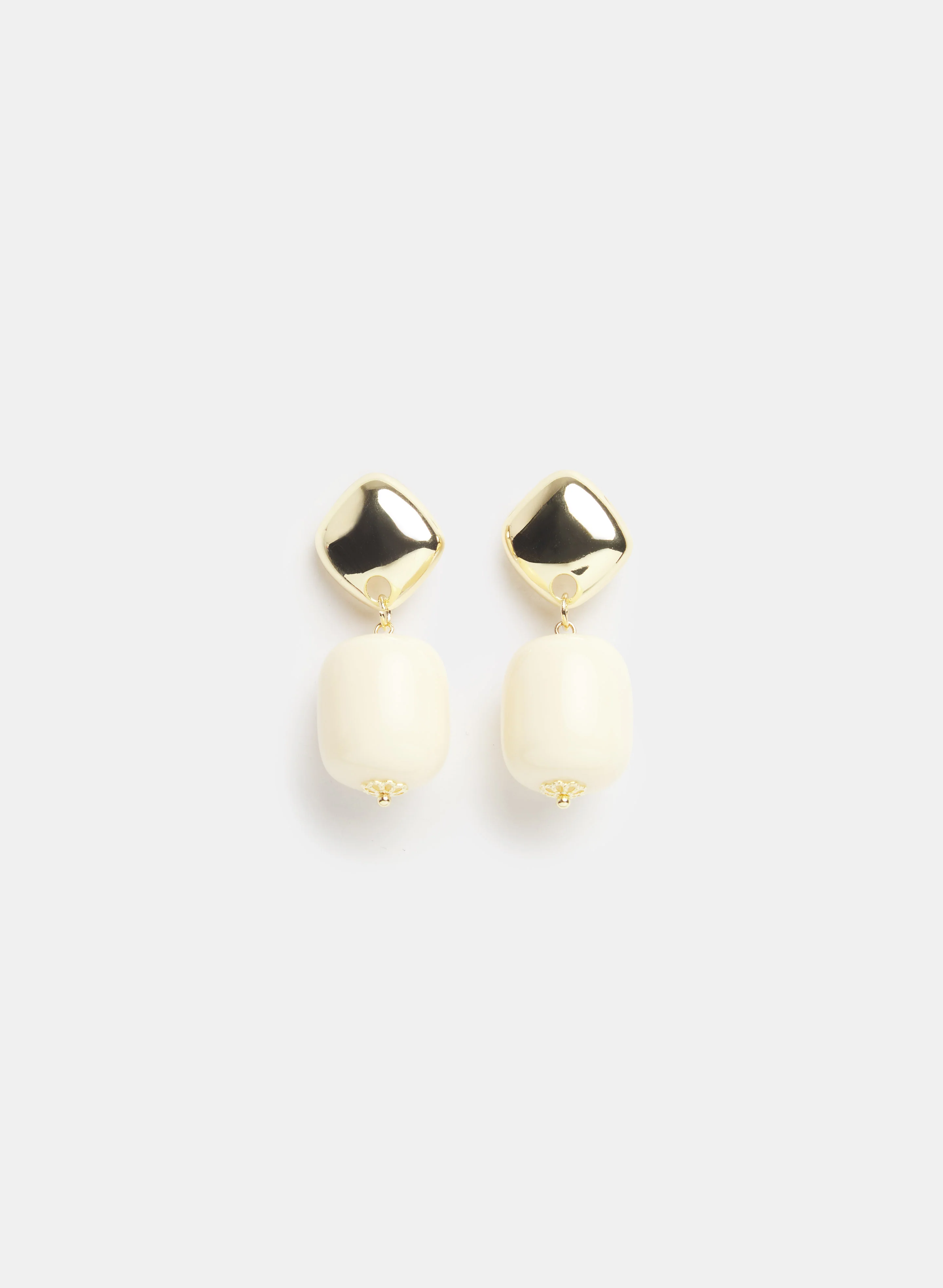 Marbled Bead Drop Earrings