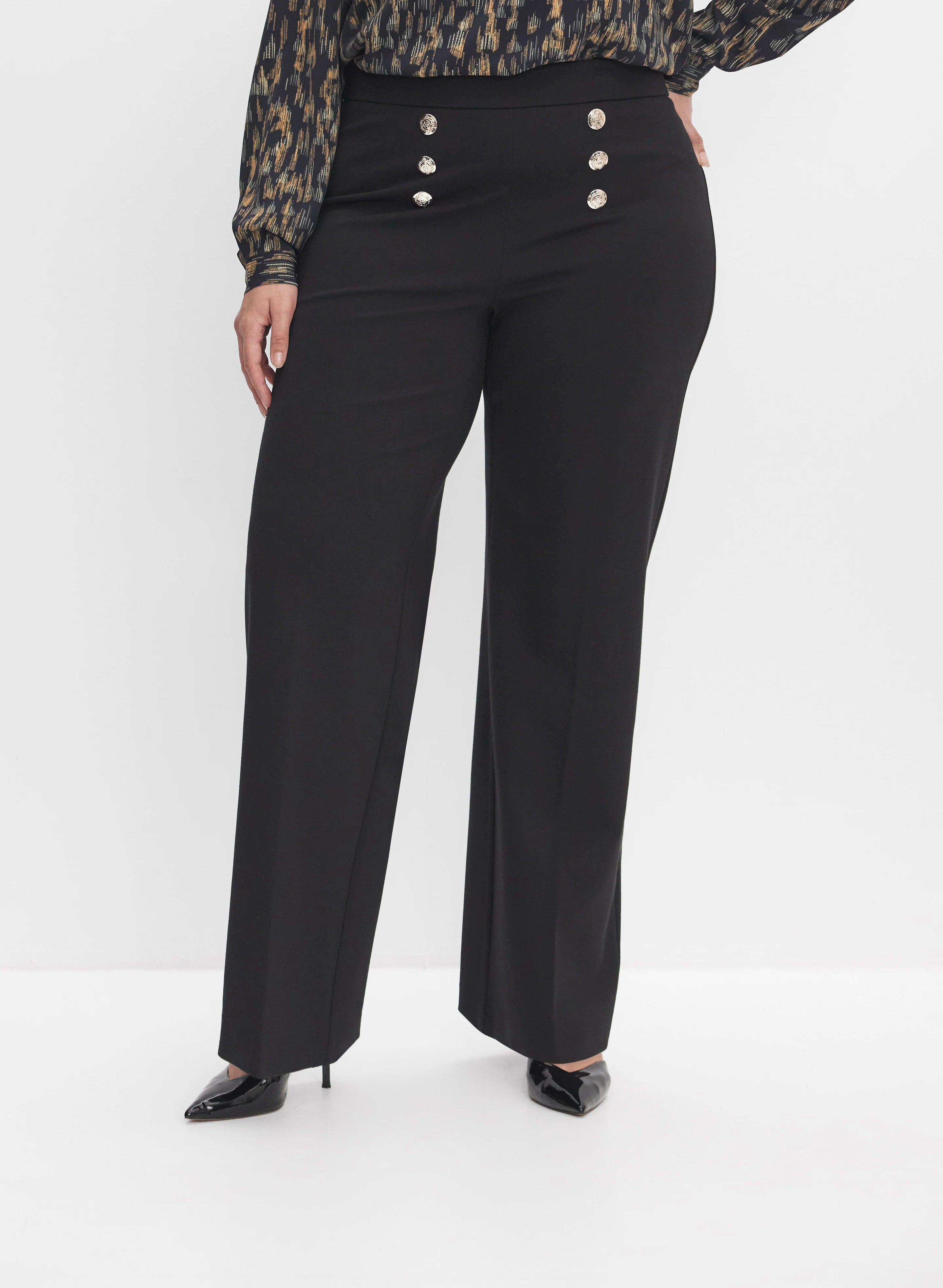 Melanie Lyne - Button Detail Pants