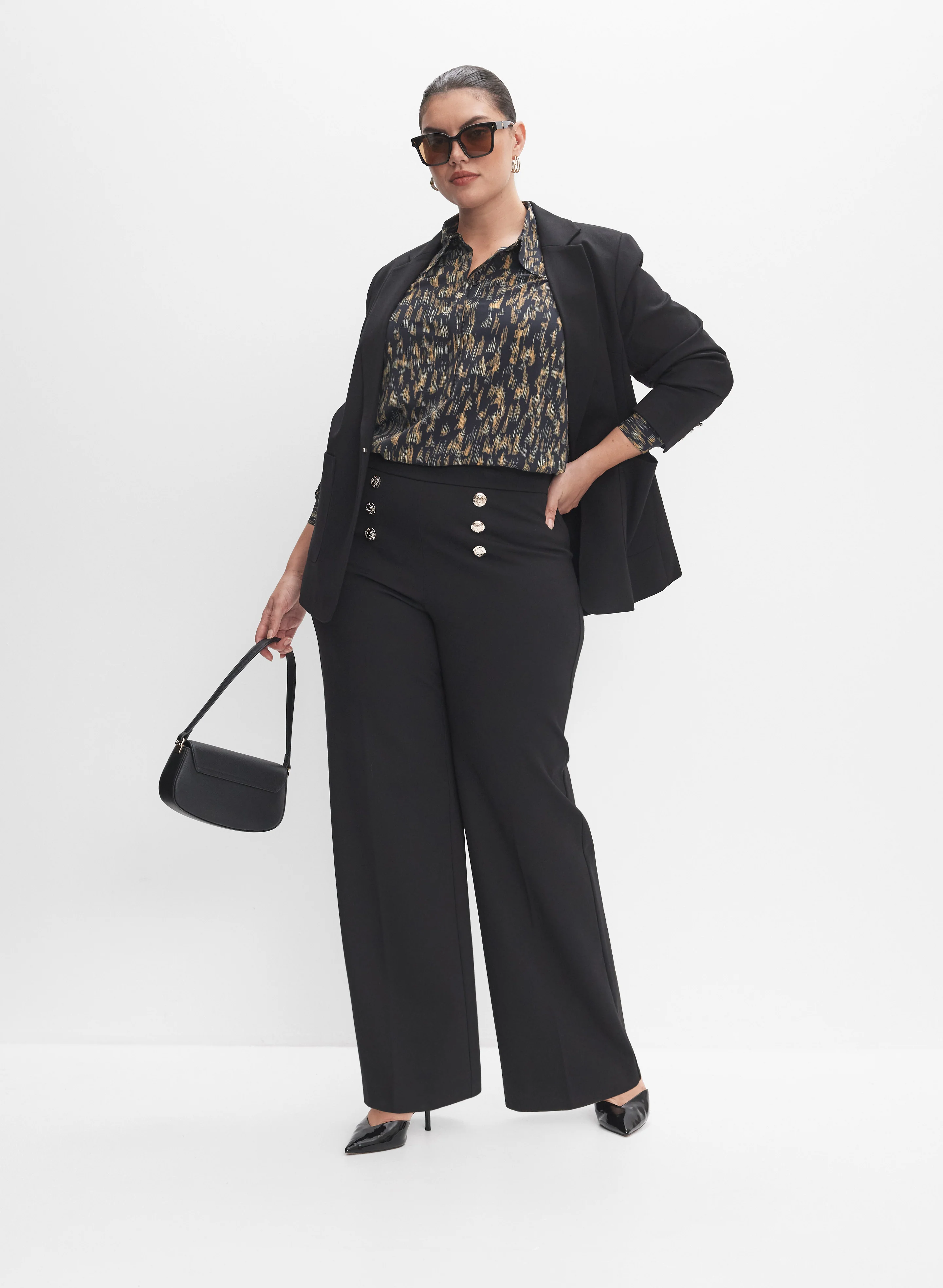 Melanie Lyne - Button Detail Pants - Image 3