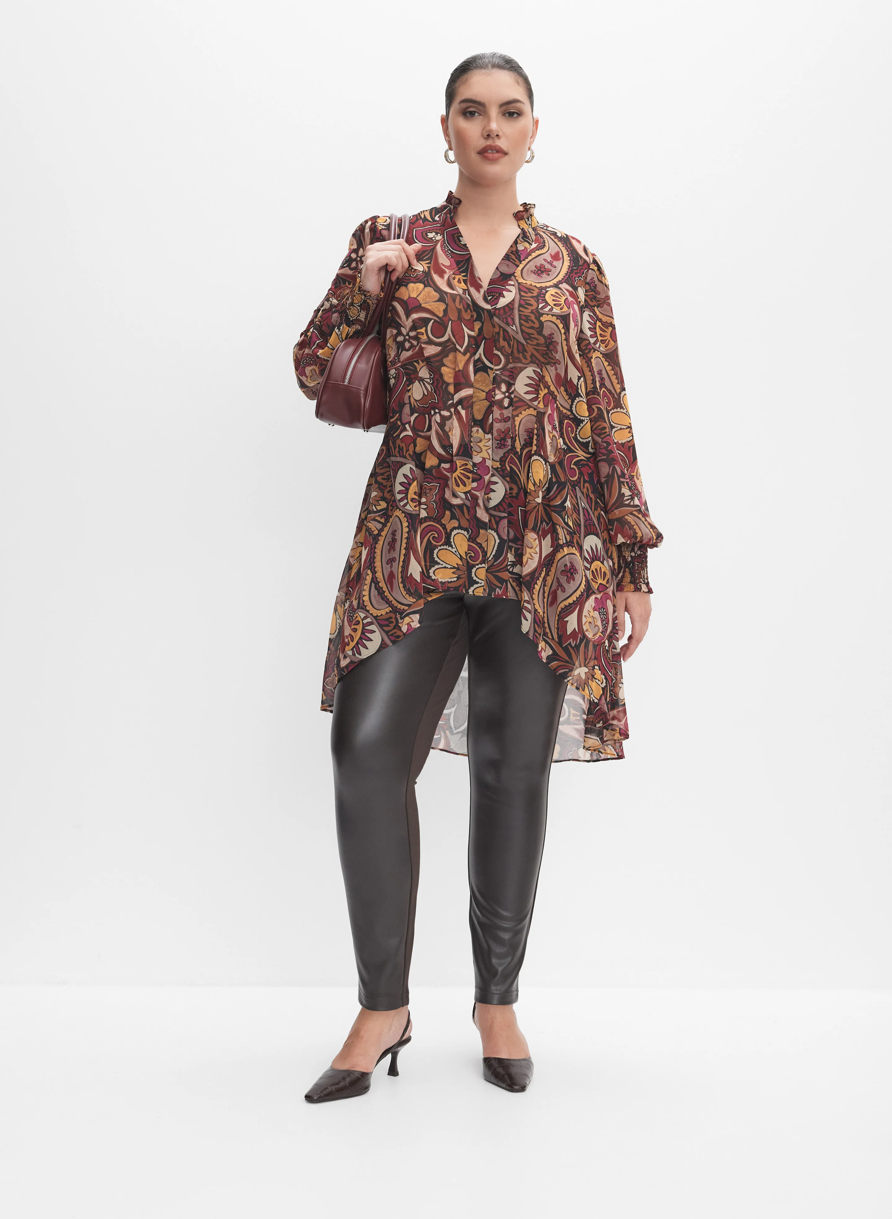 Melanie Lyne - Chloe Vegan Leather Front Leggings - Image 4