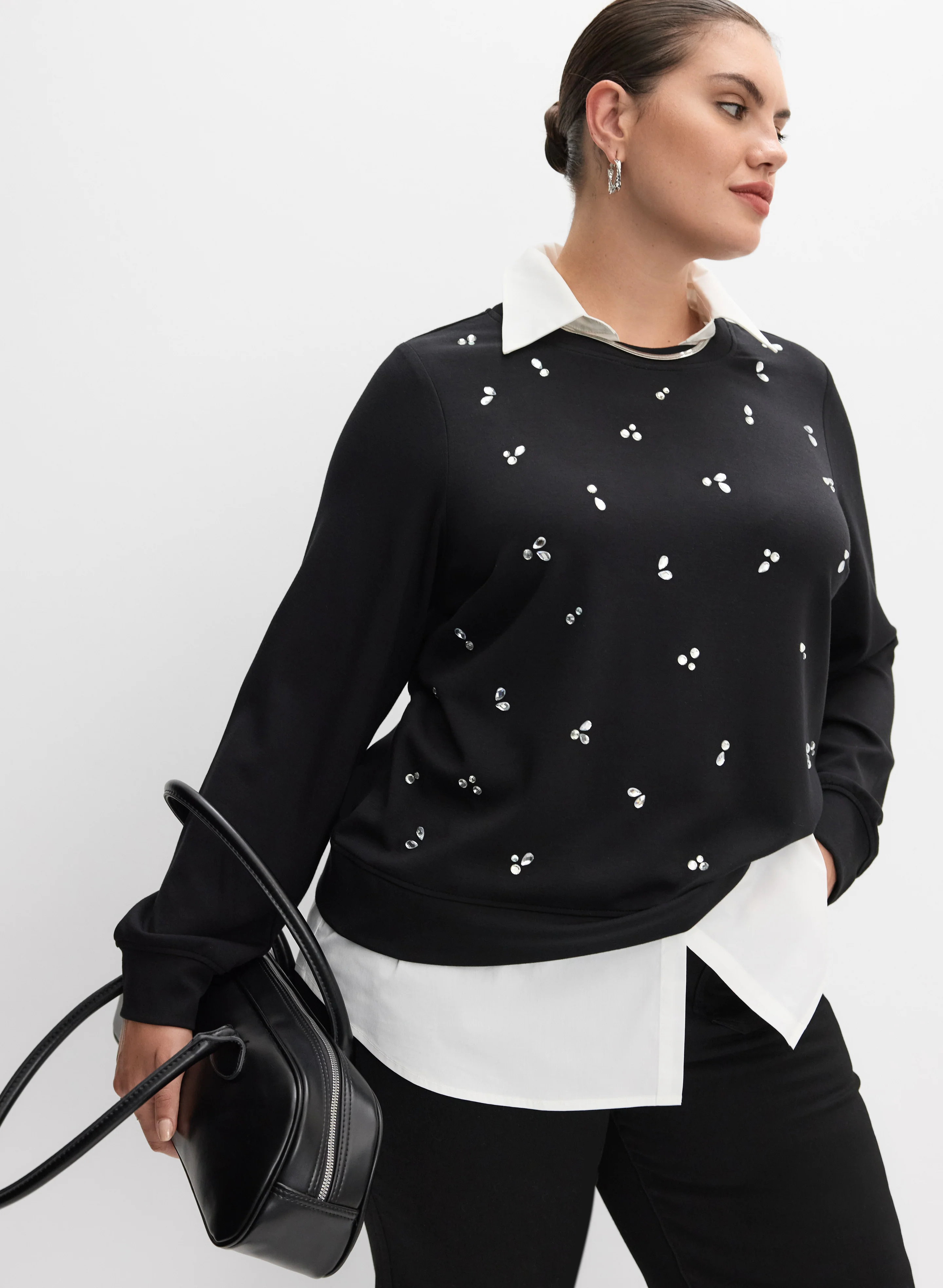 Melanie Lyne - Layered Knit Top
