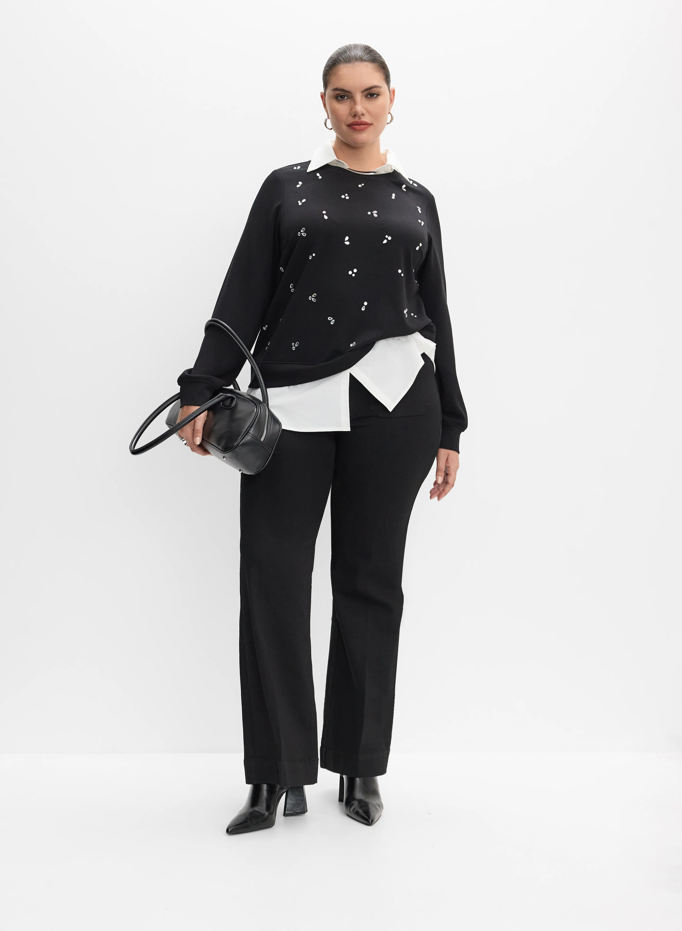 Melanie Lyne - Layered Knit Top - Image 3