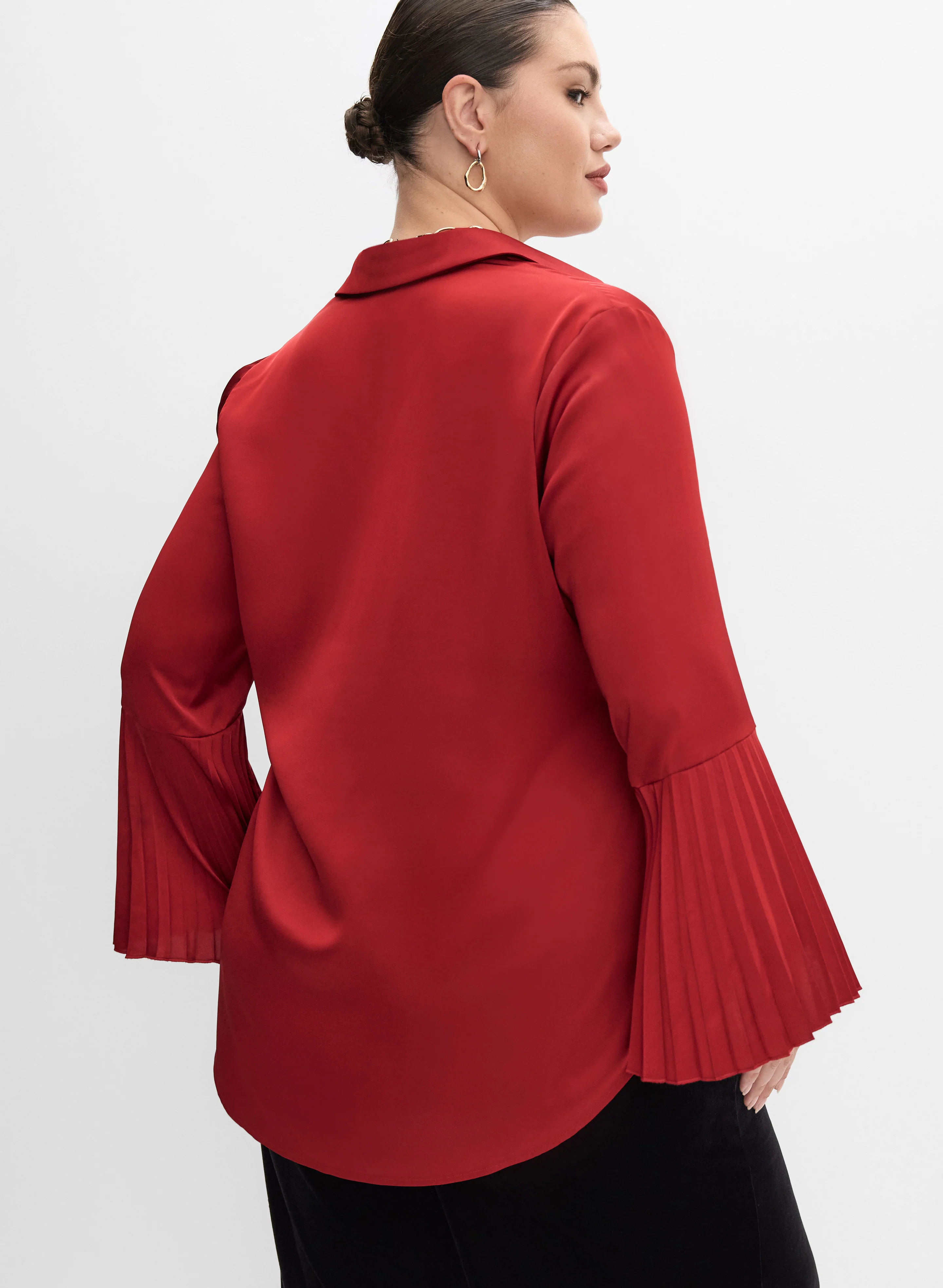 Melanie Lyne - Plissé Sleeve Blouse - Image 5