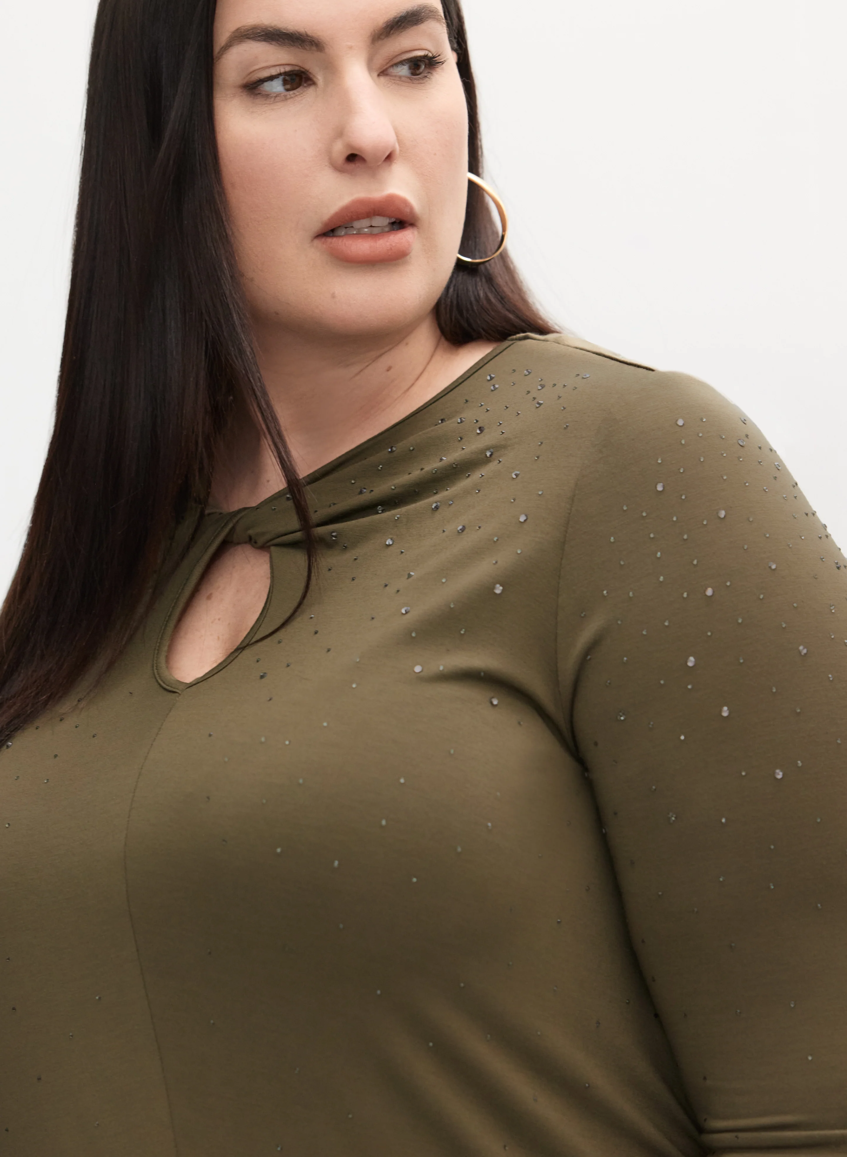 Melanie Lyne - Scattered Rhinestone Embellished Top - Image 2