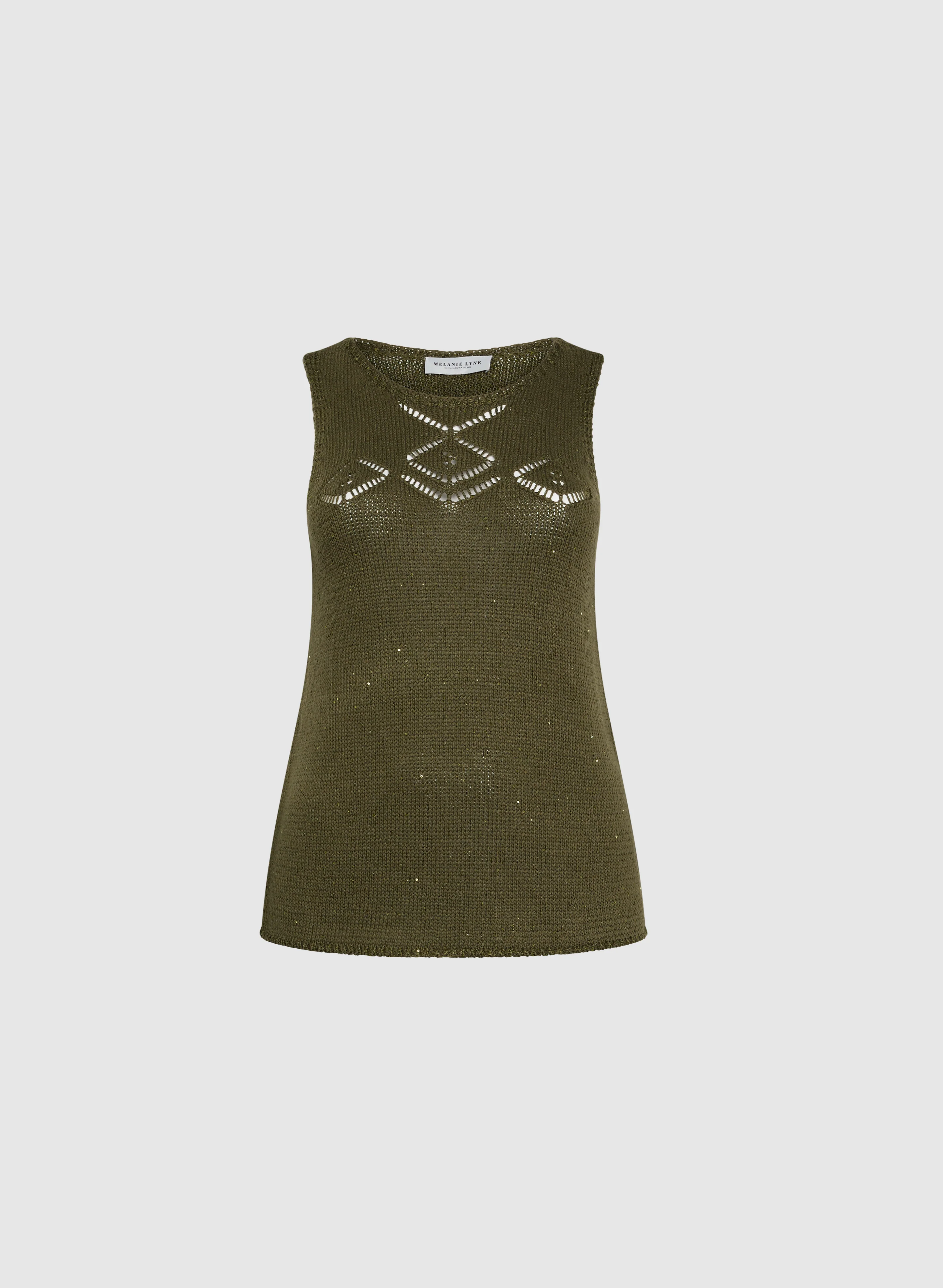 Melanie Lyne - Sleeveless Sequin Embellished Sweater - Image 7