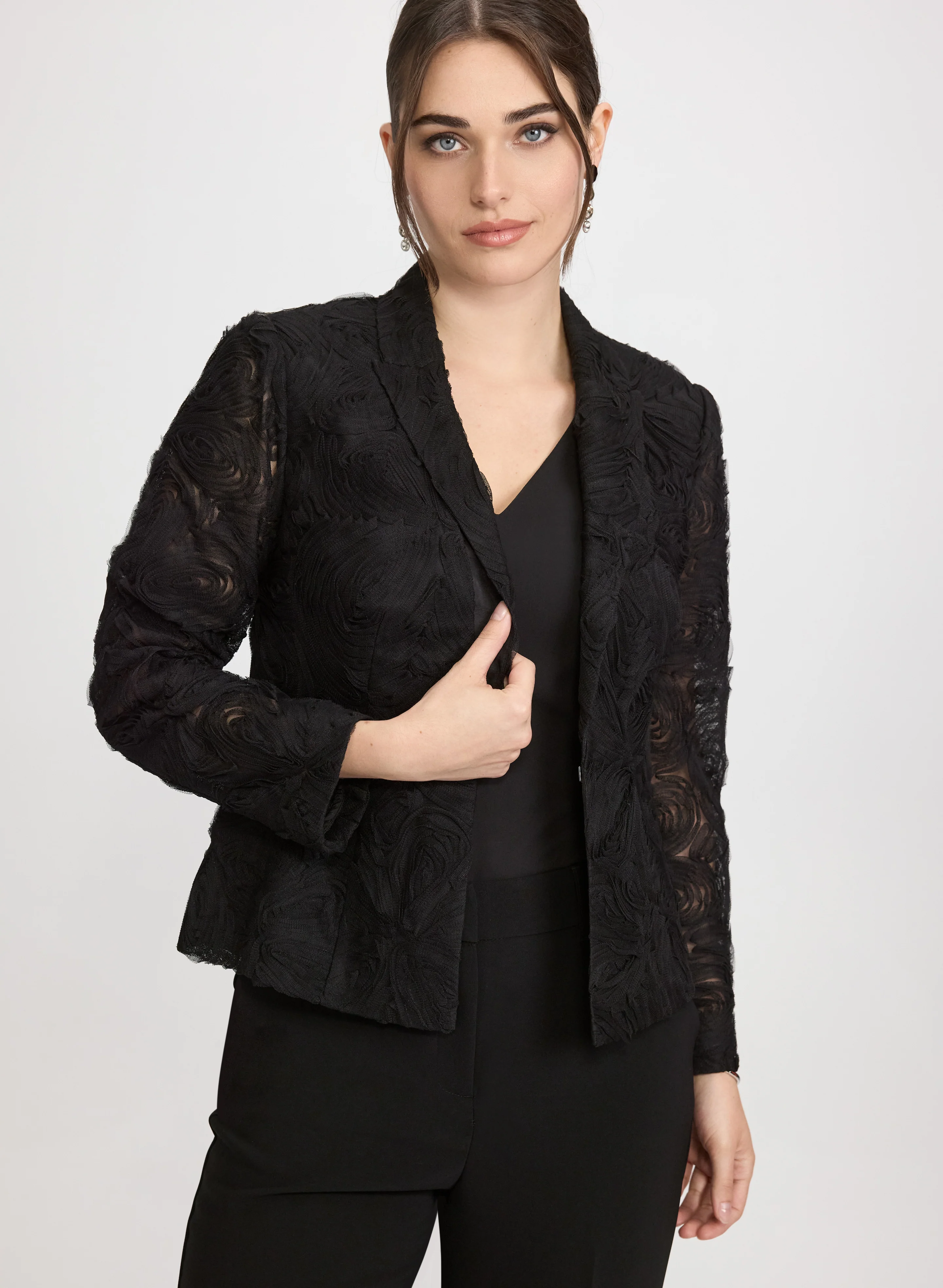 Mesh Applique Jacket