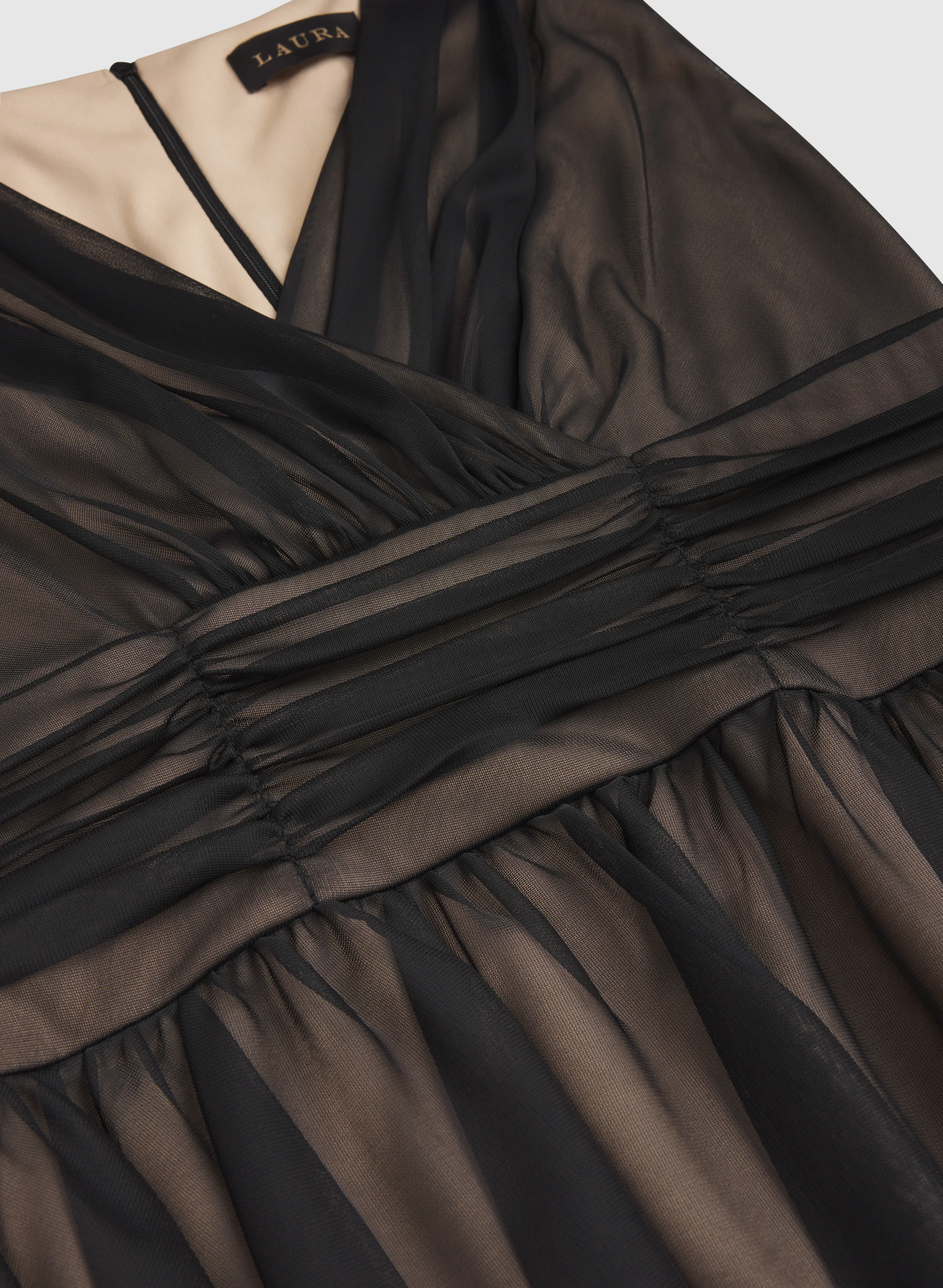 Mesh Fit and Flare Dress - Image 6