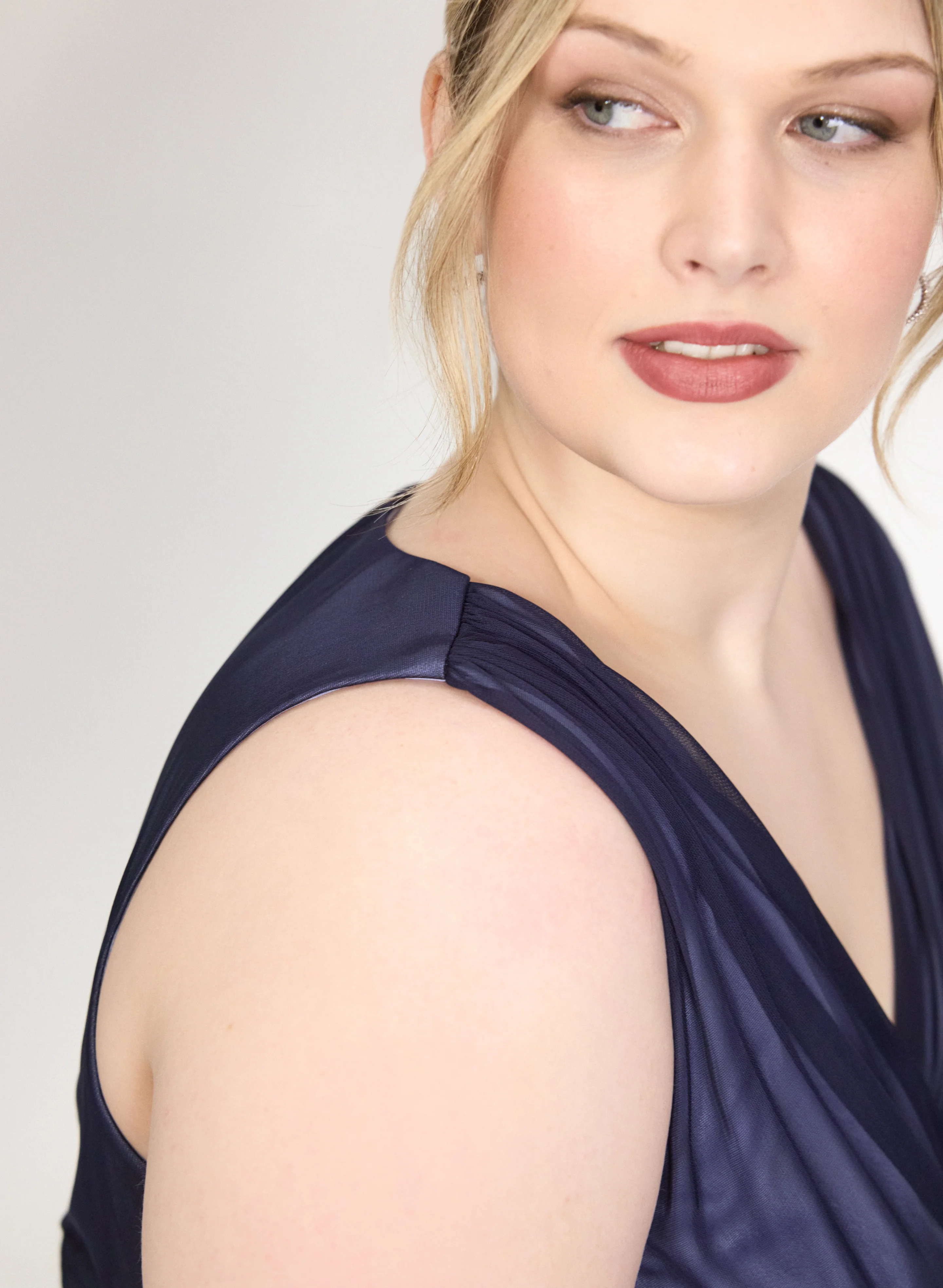 Mesh Fit and Flare Dress - Image 2