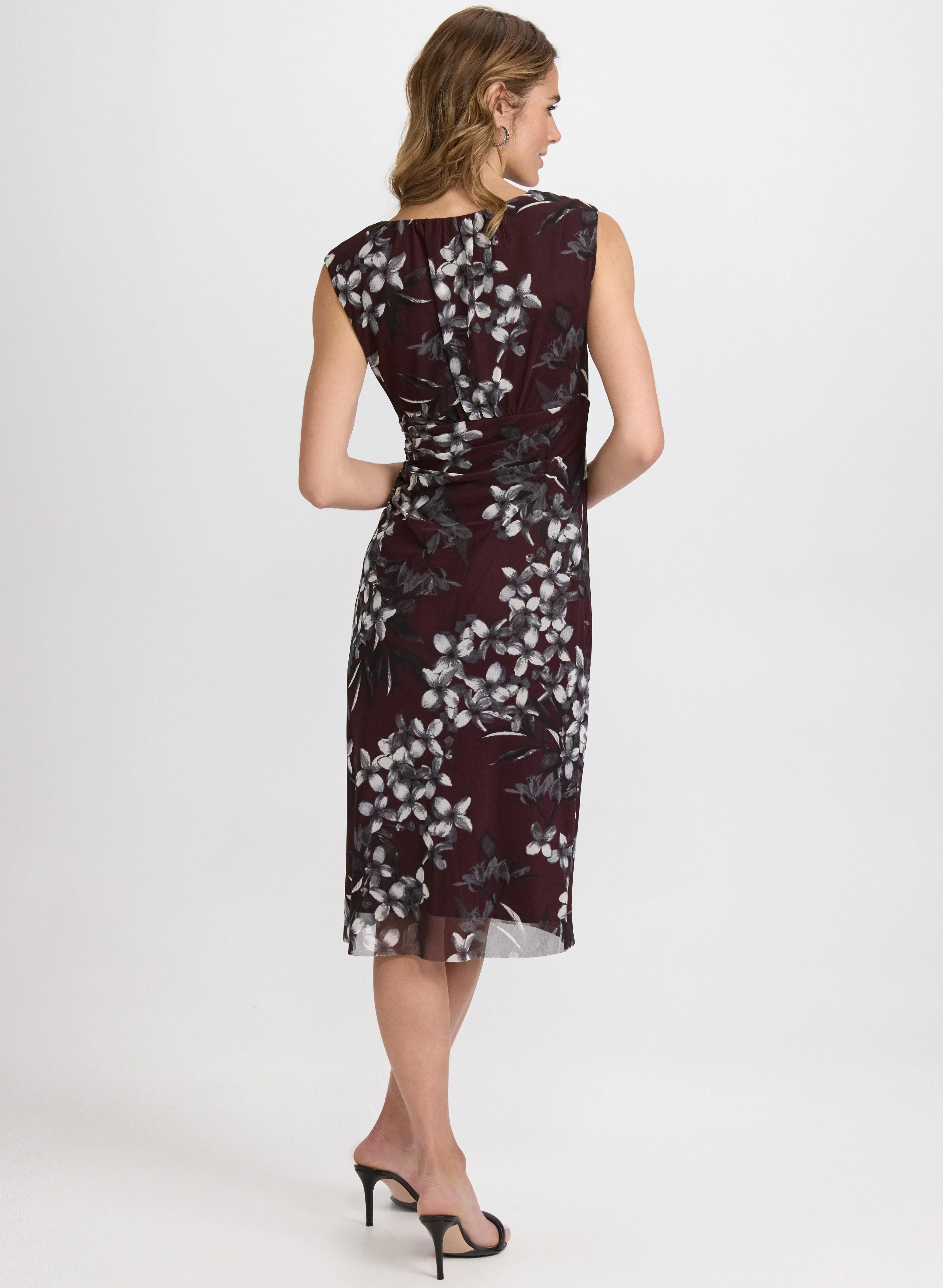 Mesh Floral Dress - Image 4