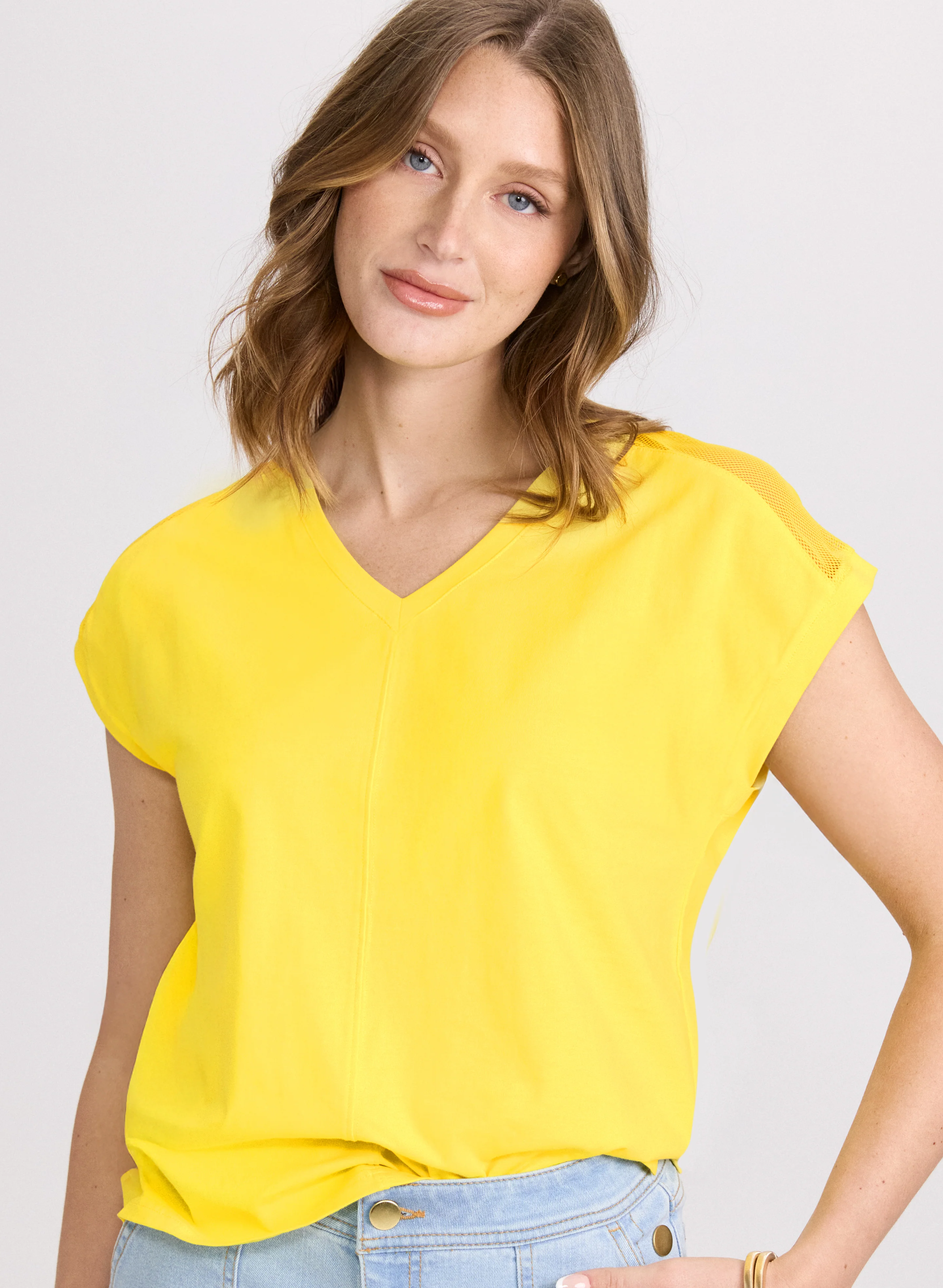 Mesh Insert T-Shirt - Image 2