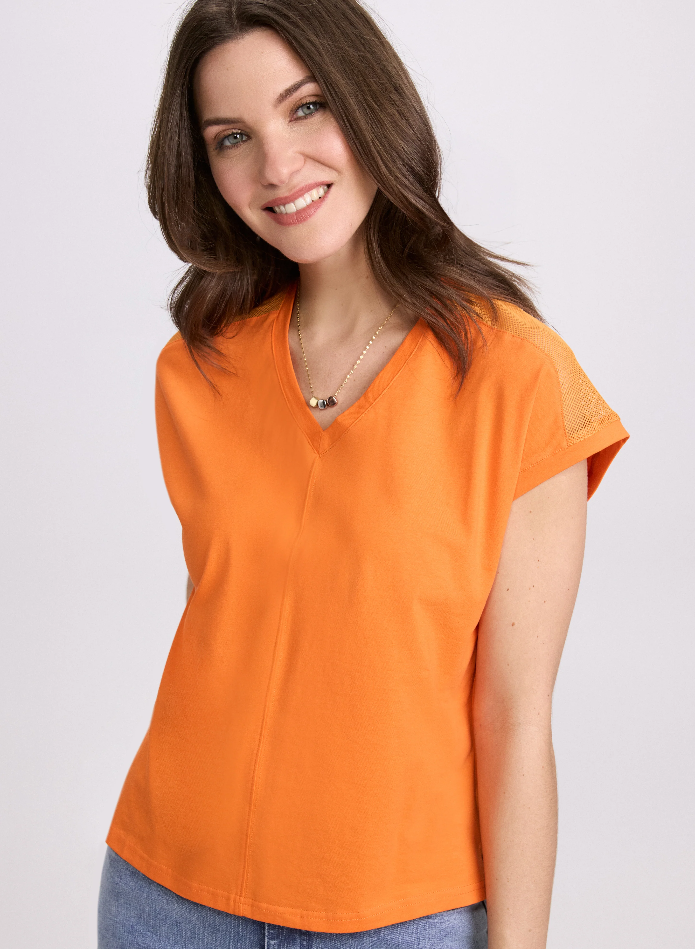 Mesh Insert T-Shirt - Image 5