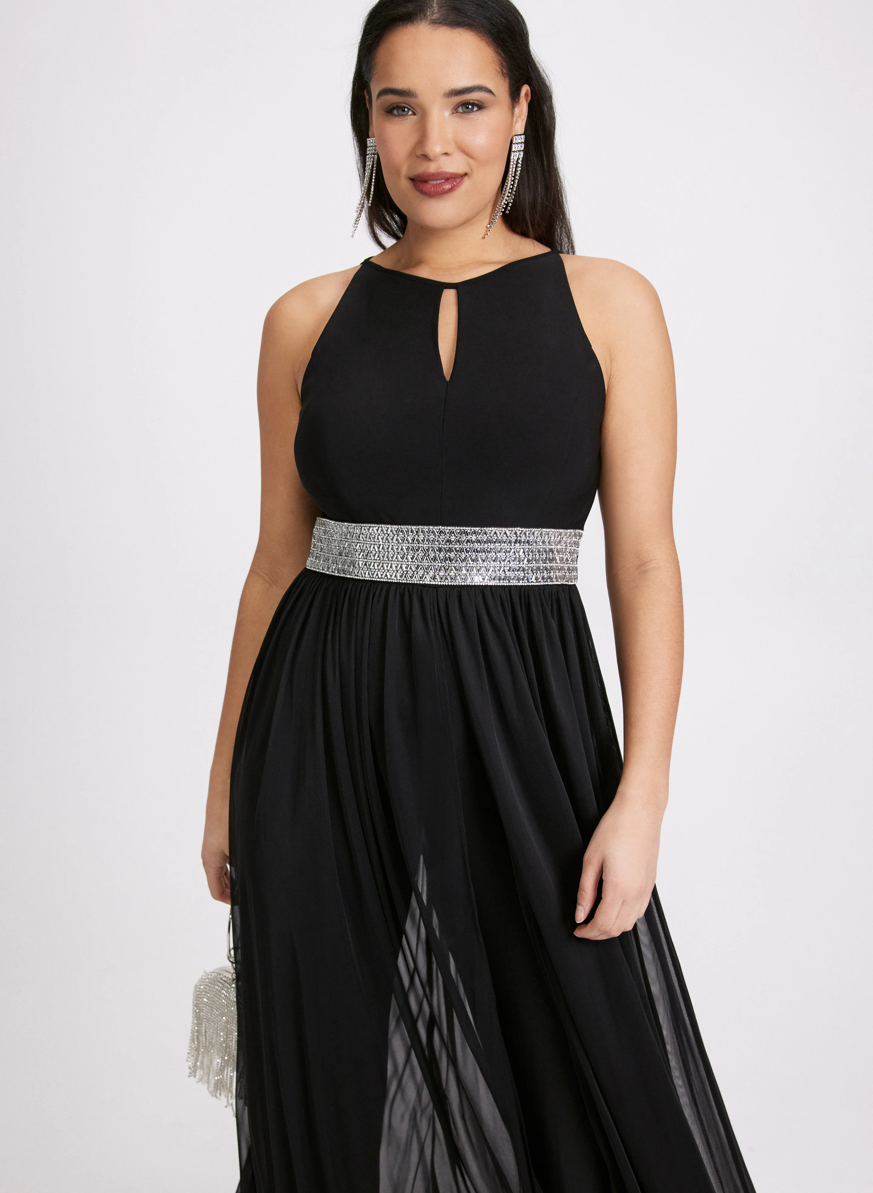 Mesh Overlay Jumpsuit - Image 4
