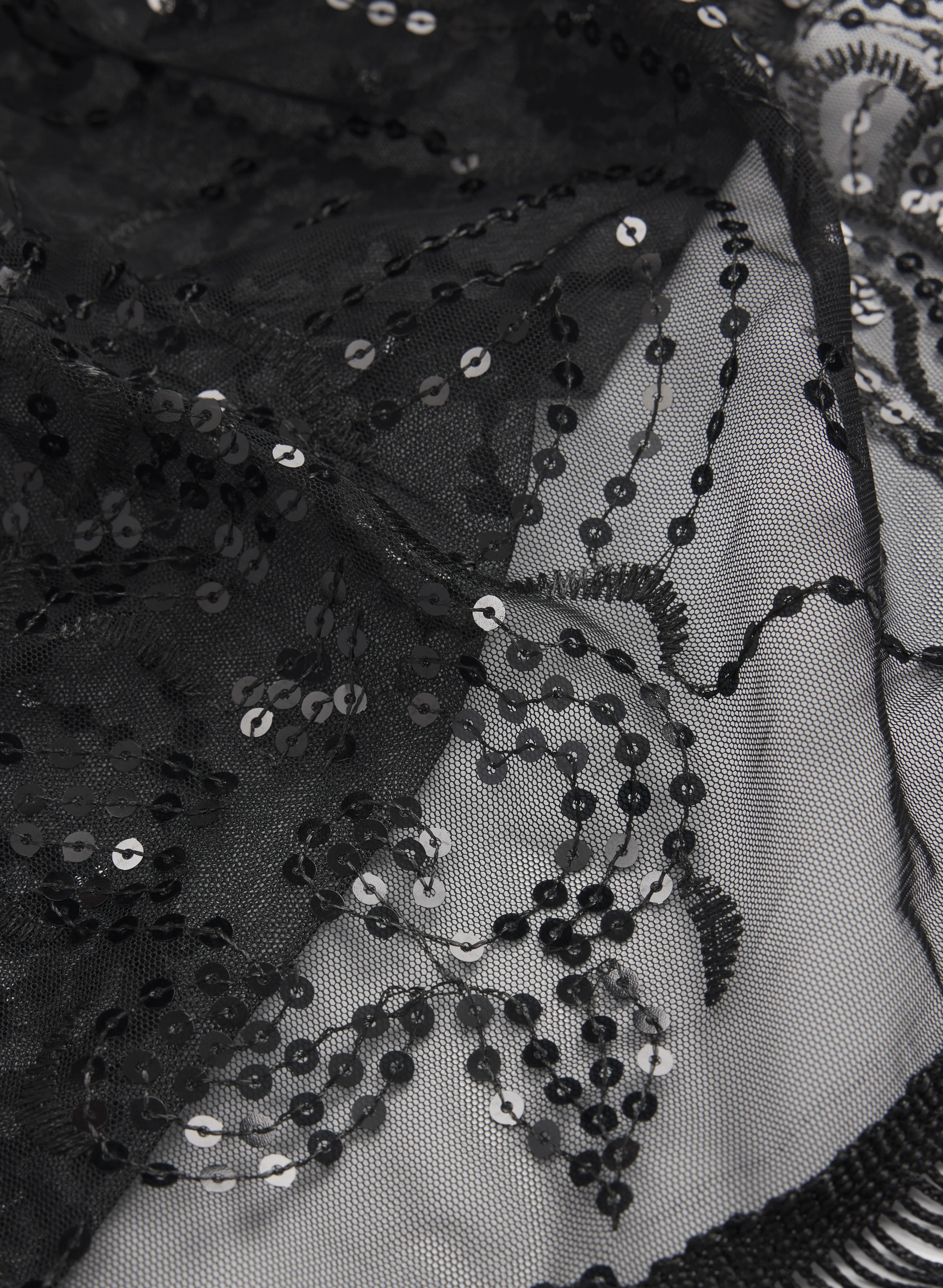 Mesh & Sequin Shawl - Image 2