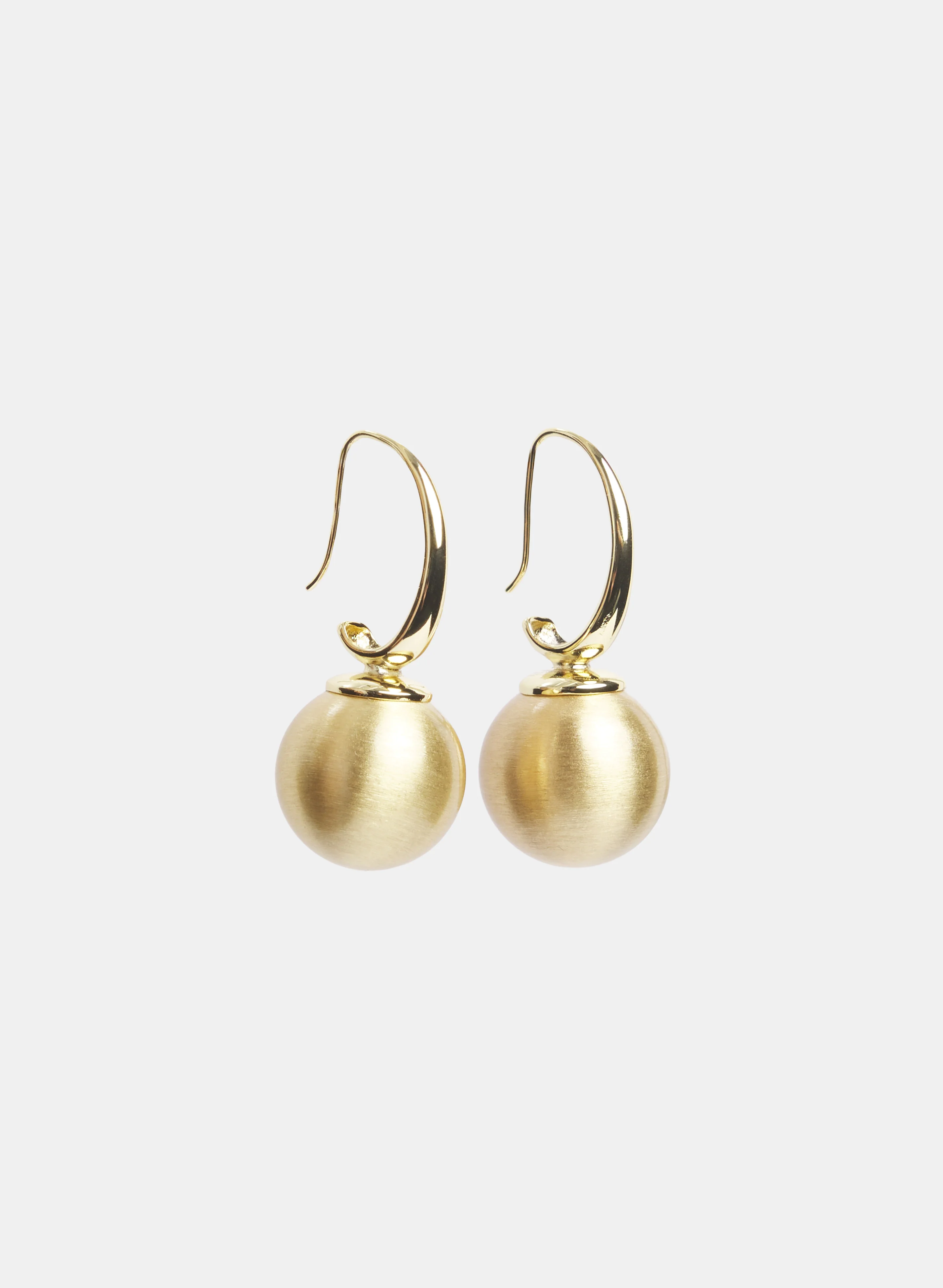 Metallic Ball Drop Earrings - Image 3